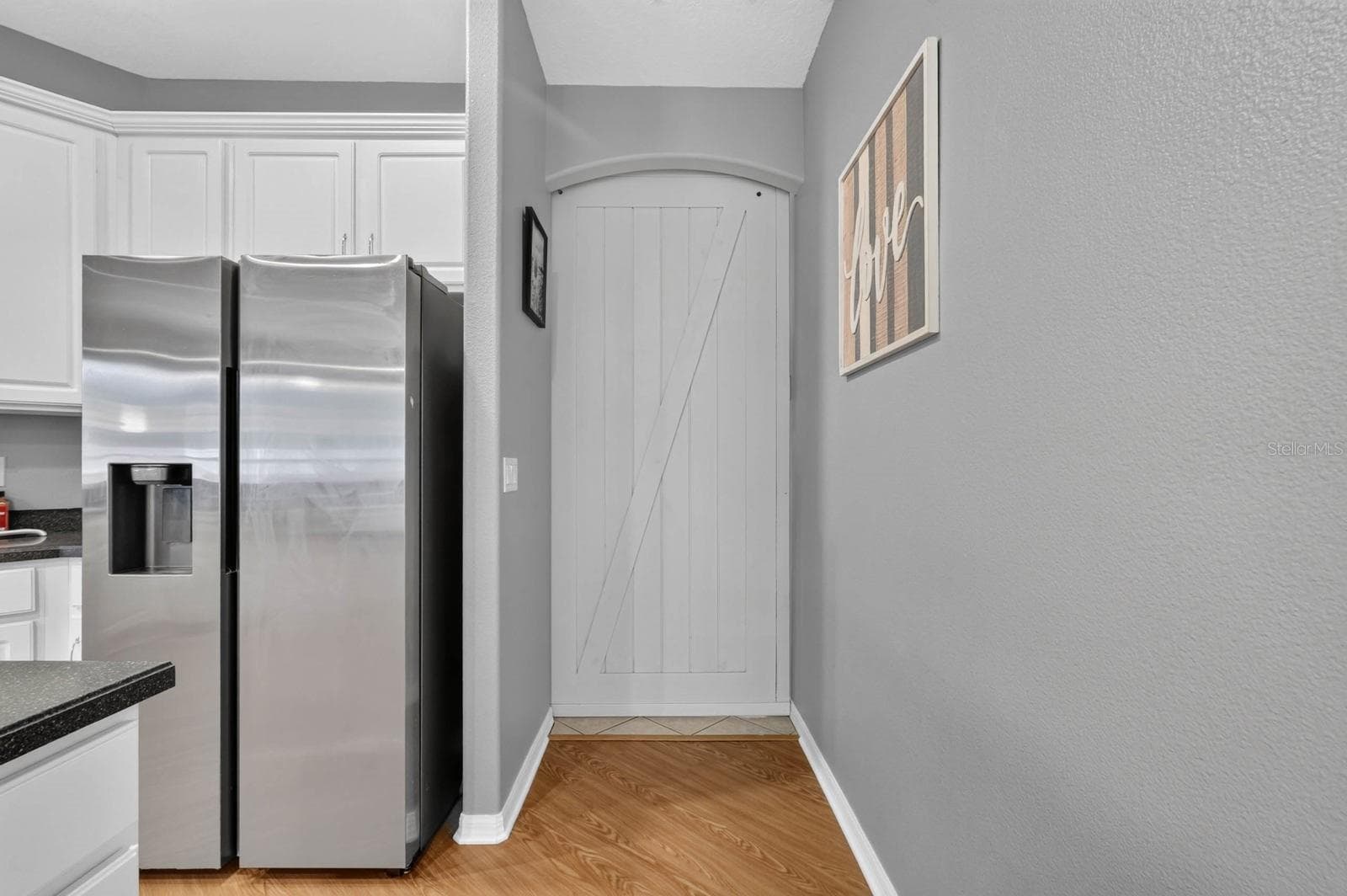 Custom Barn Door Closed - 100 FLAMINGO DR, PALM COAST