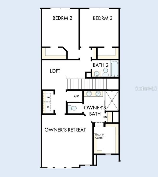 Floor Plan Second Floor - 7203 TIDELAND LN, SARASOTA