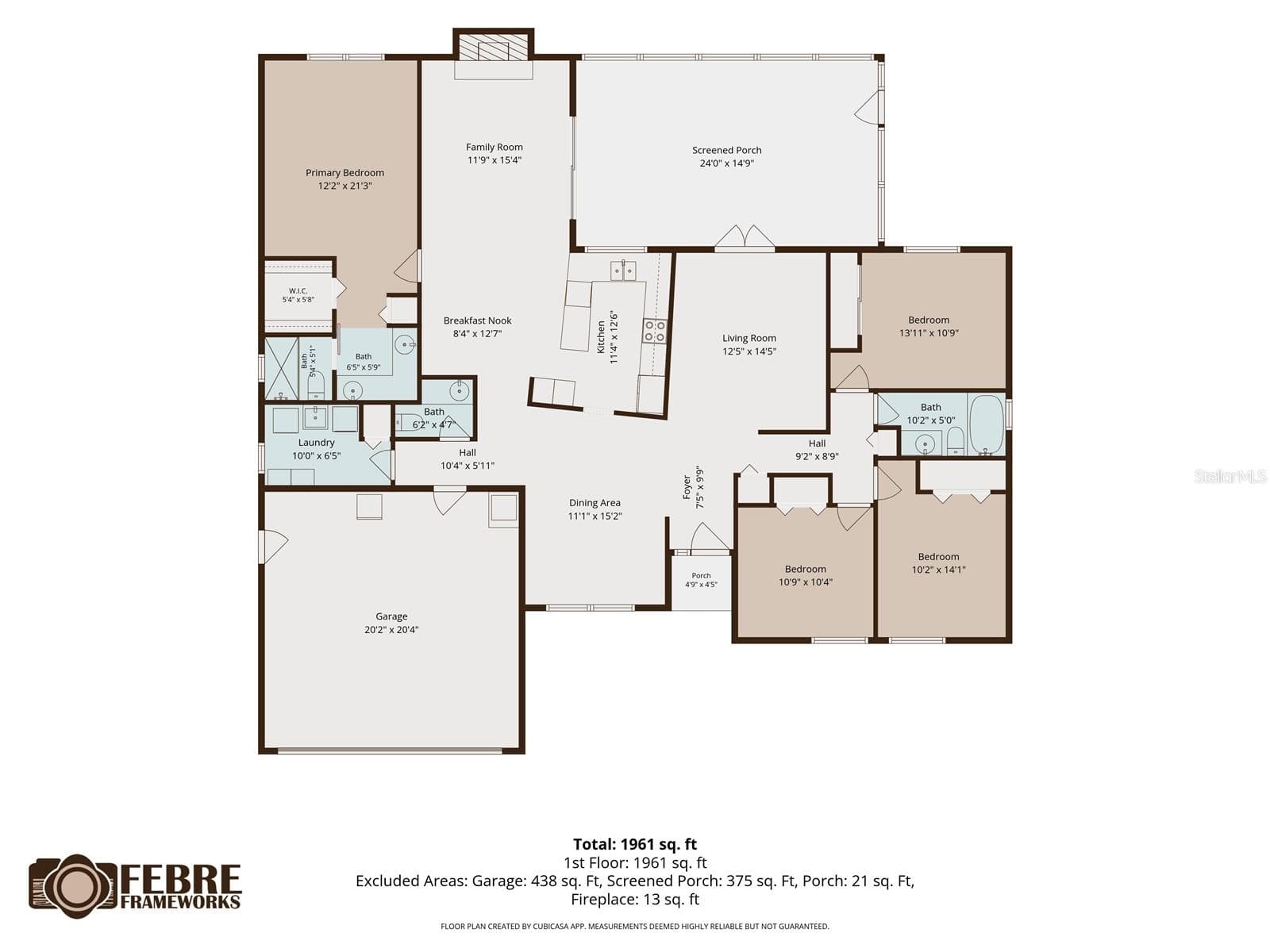 Floor plan - 3721 SAND PEBBLE DR, VALRICO