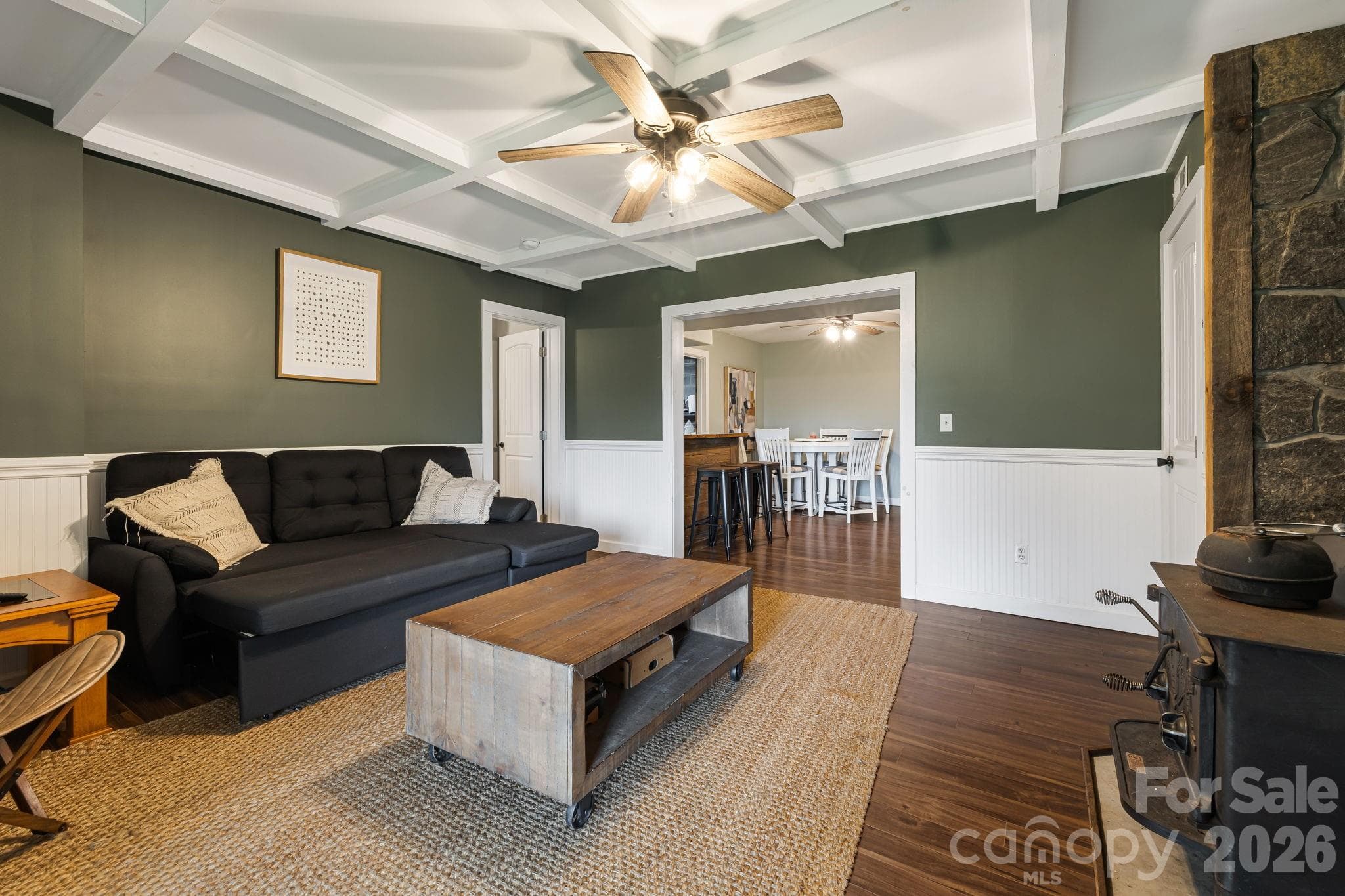basement den - 515 Raccoon Branch Road, Green Mountain