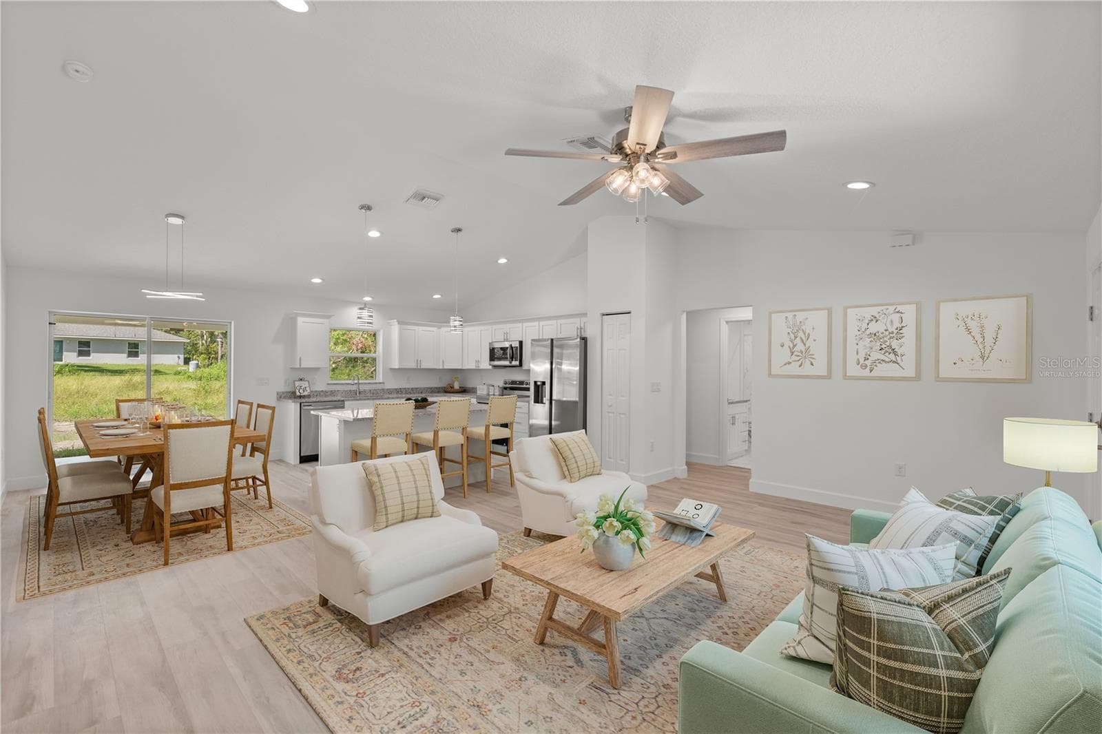 View of Living Room-Virtually Staged - 20615 SW ROBIN DR, DUNNELLON
