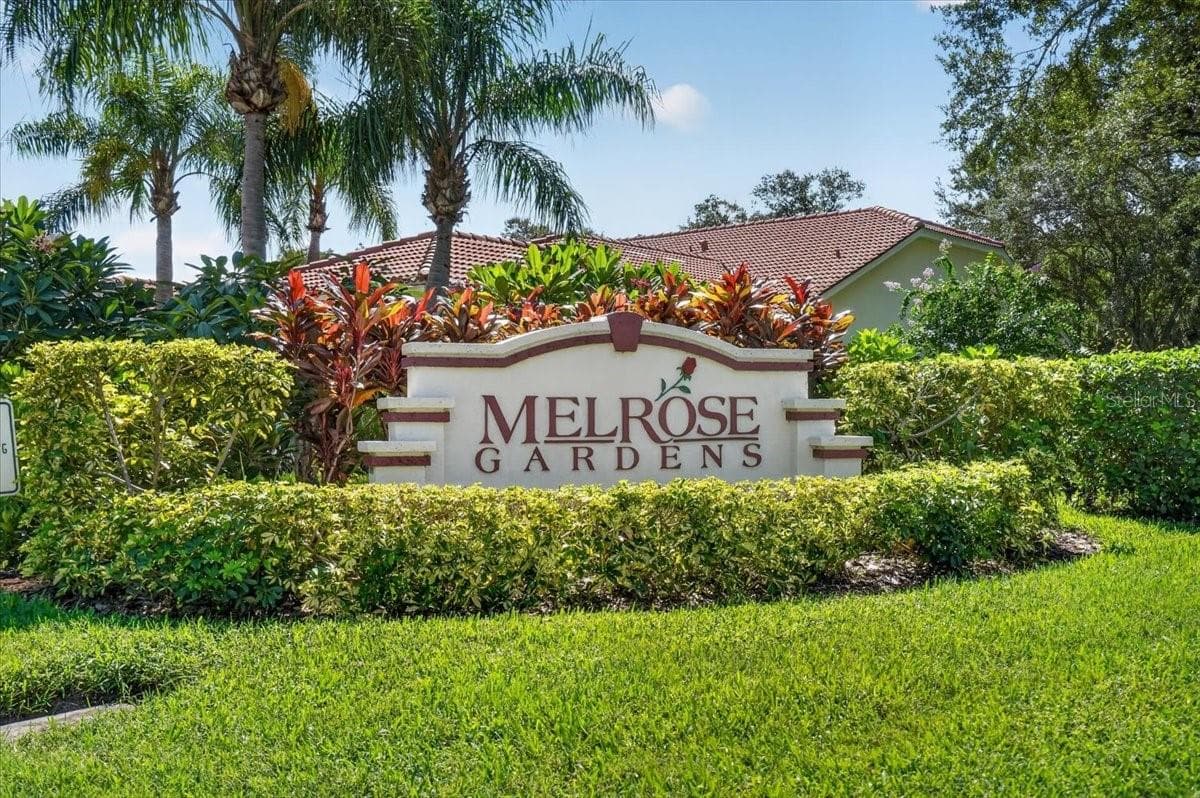 community entrance - 7165 MELROSE PL, BRADENTON