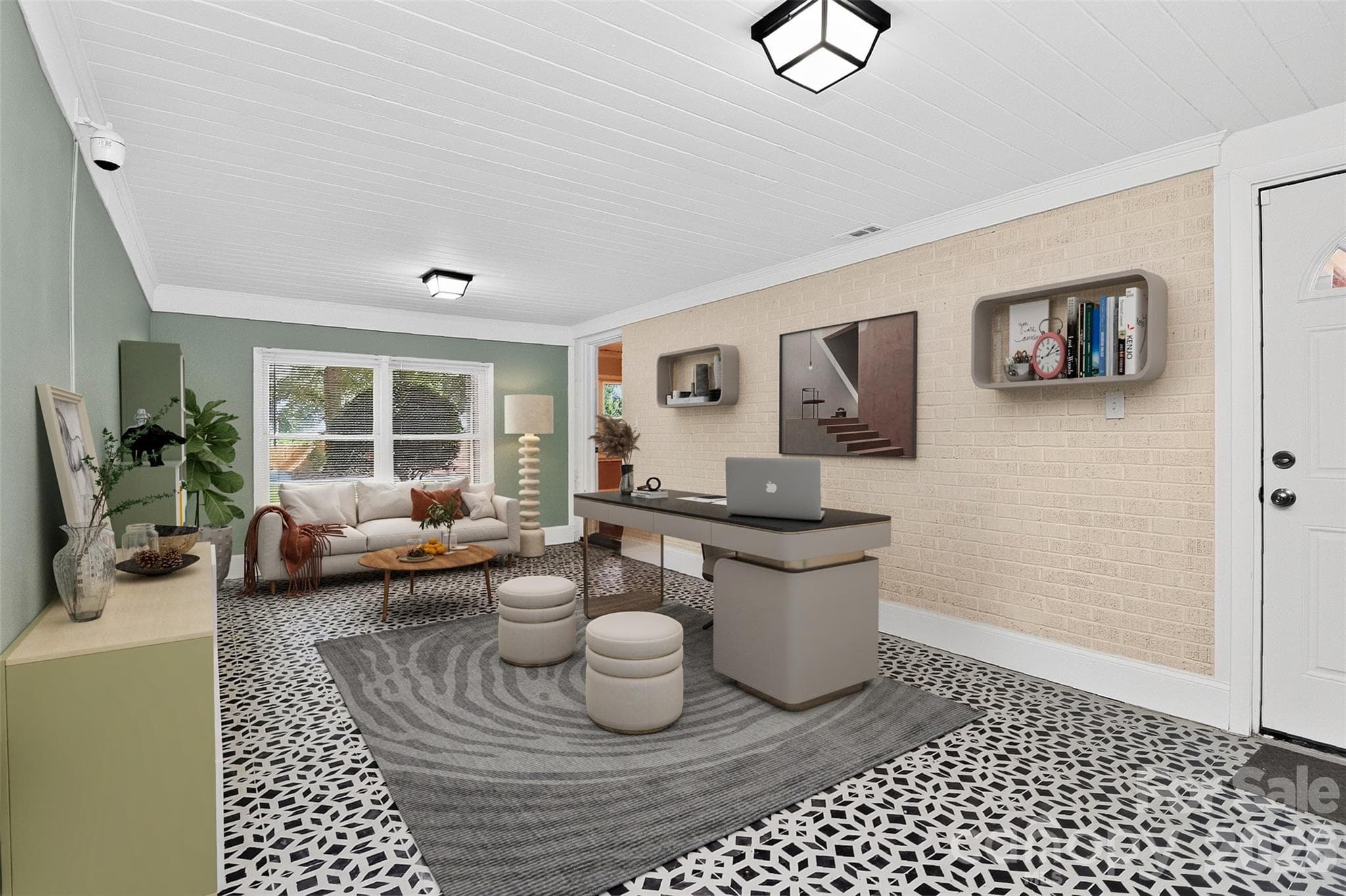 Virtually Staged - Second Sitting Room - 704 Lancaster Avenue, Monroe