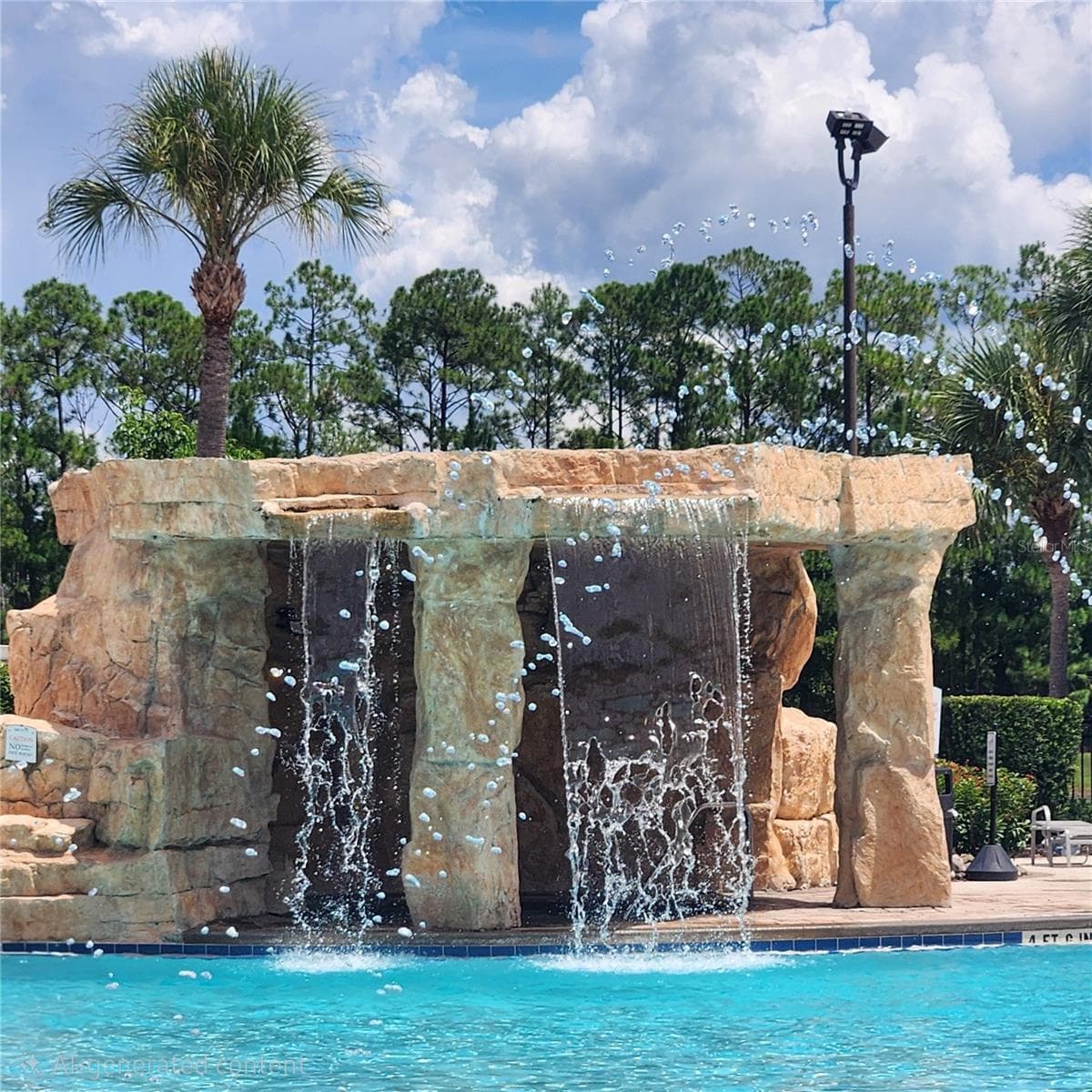 Waterfall and fountain - 8935 CUBAN PALM RD, KISSIMMEE