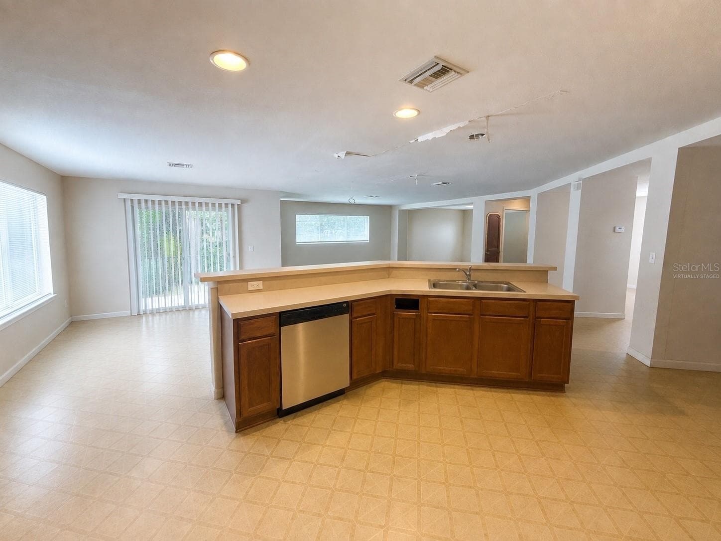 Kitchen. Virtually staged - 21468 DAWSON AVE, PORT CHARLOTTE