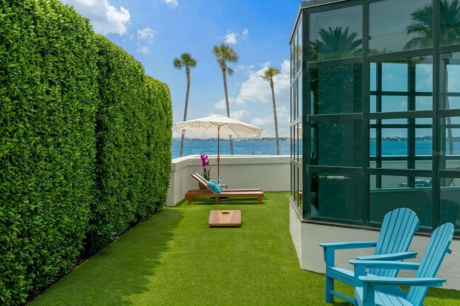 WATER VIEW FROM BACKYARD TOO - 988 BLVD OF THE ARTS #109, SARASOTA