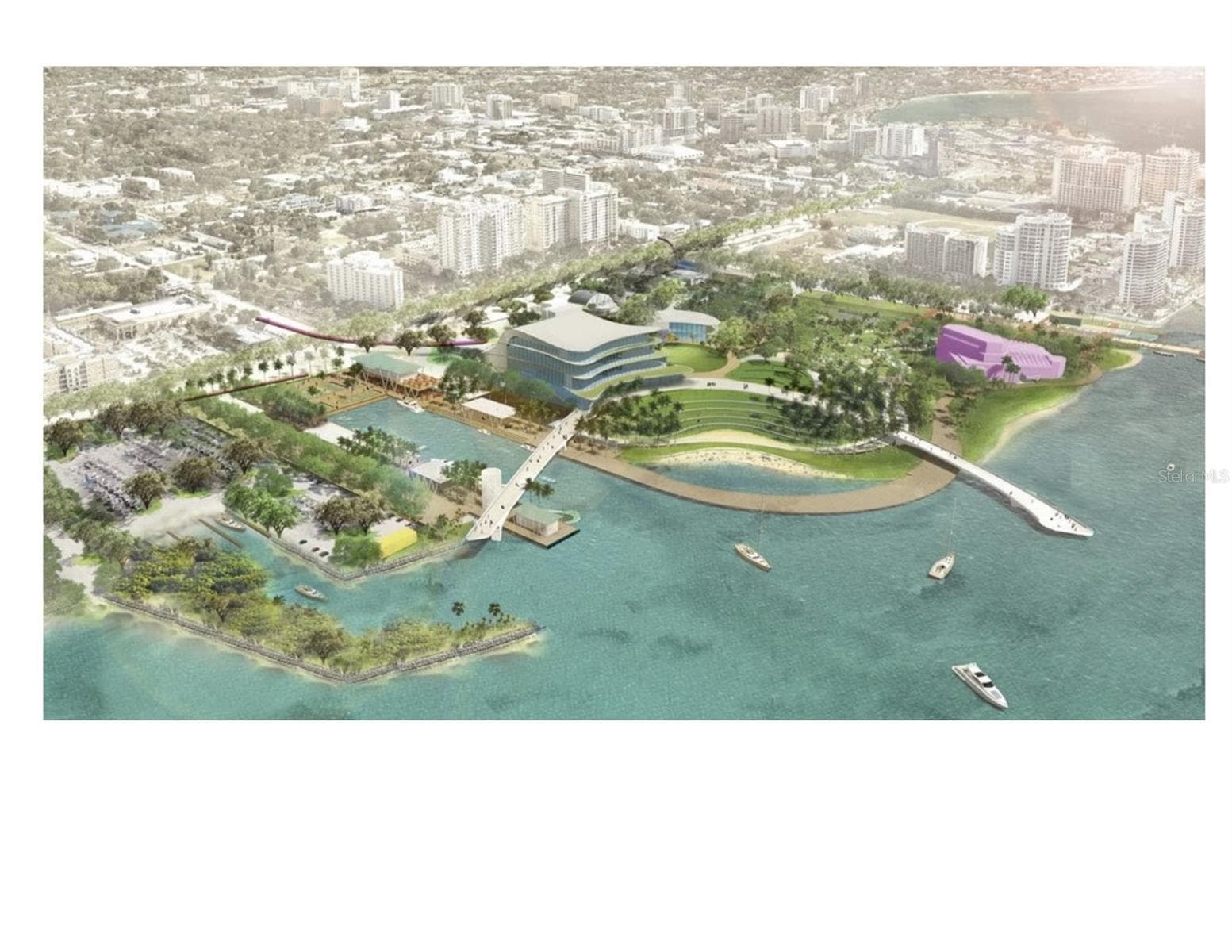 COMPLETED RENDITION OF THE BAY PARK CULTURAL ARTS CENTER - 988 BLVD OF THE ARTS #109, SARASOTA