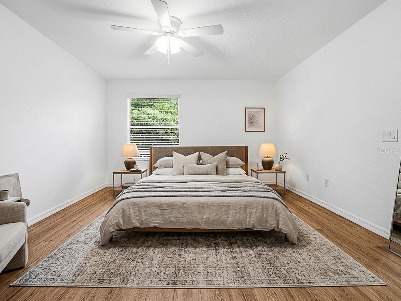 Guest Bedroom - Virtually Stages - 1521 HOLLYBERRY PL, THE VILLAGES