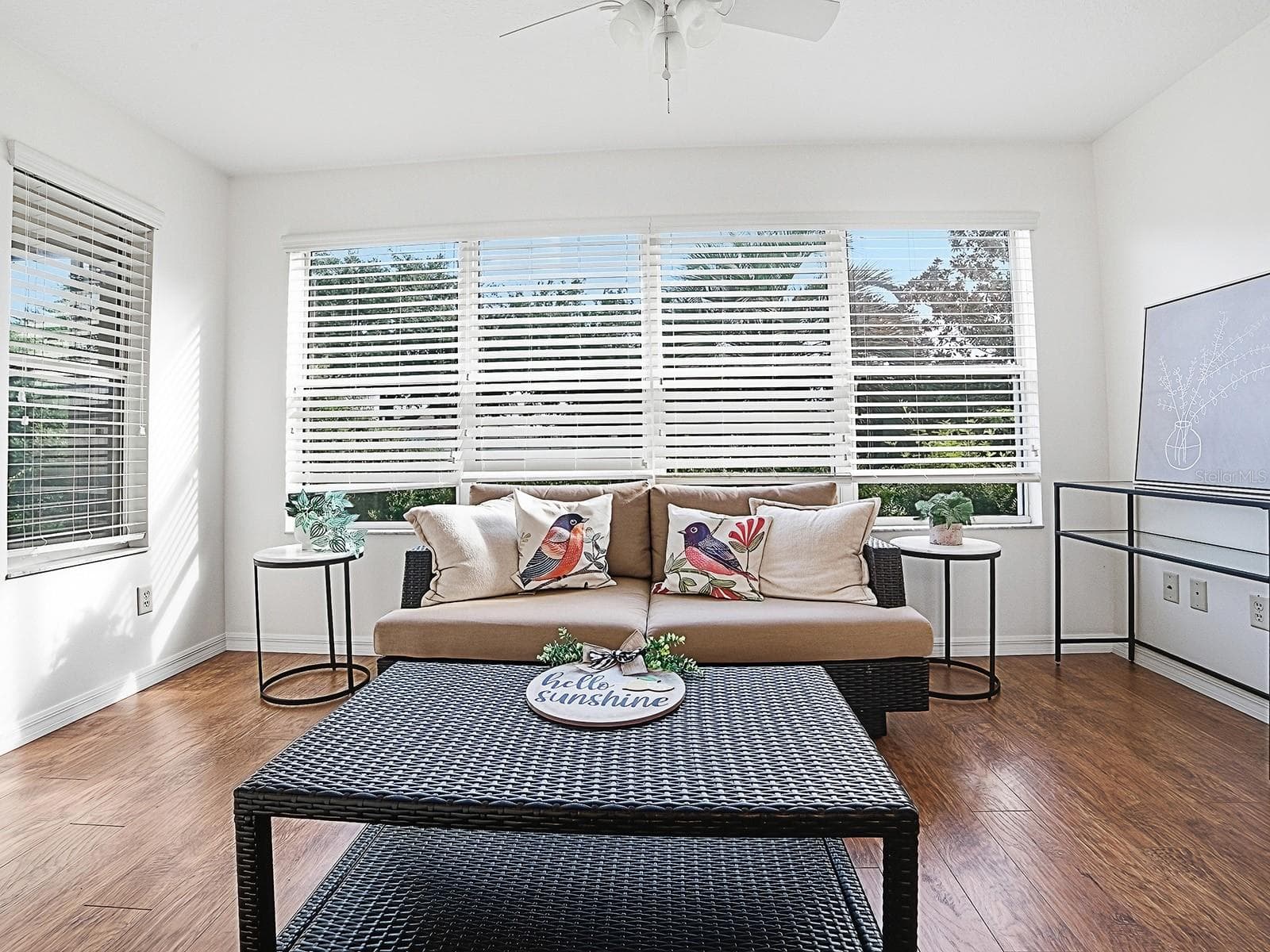 Staged Florida Rm under Heat/Air - 1521 HOLLYBERRY PL, THE VILLAGES