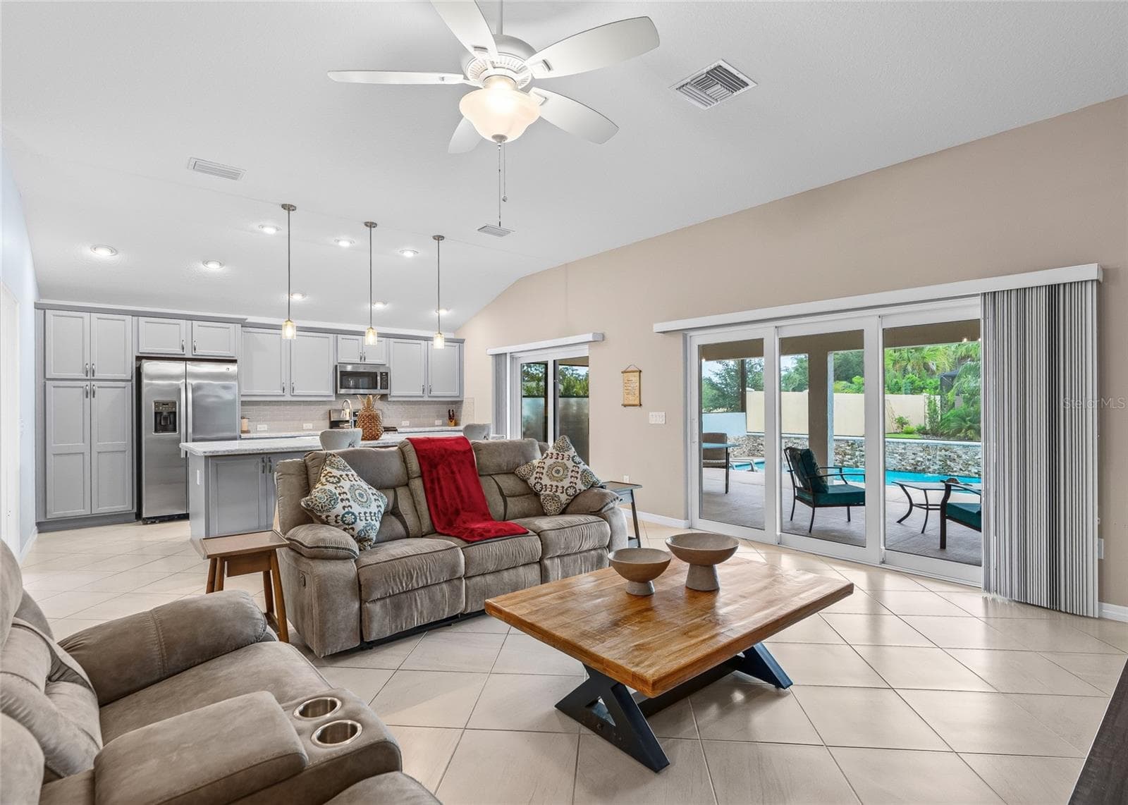 Living Room and Kitchen - 3146 JACQUELINE WAY, THE VILLAGES