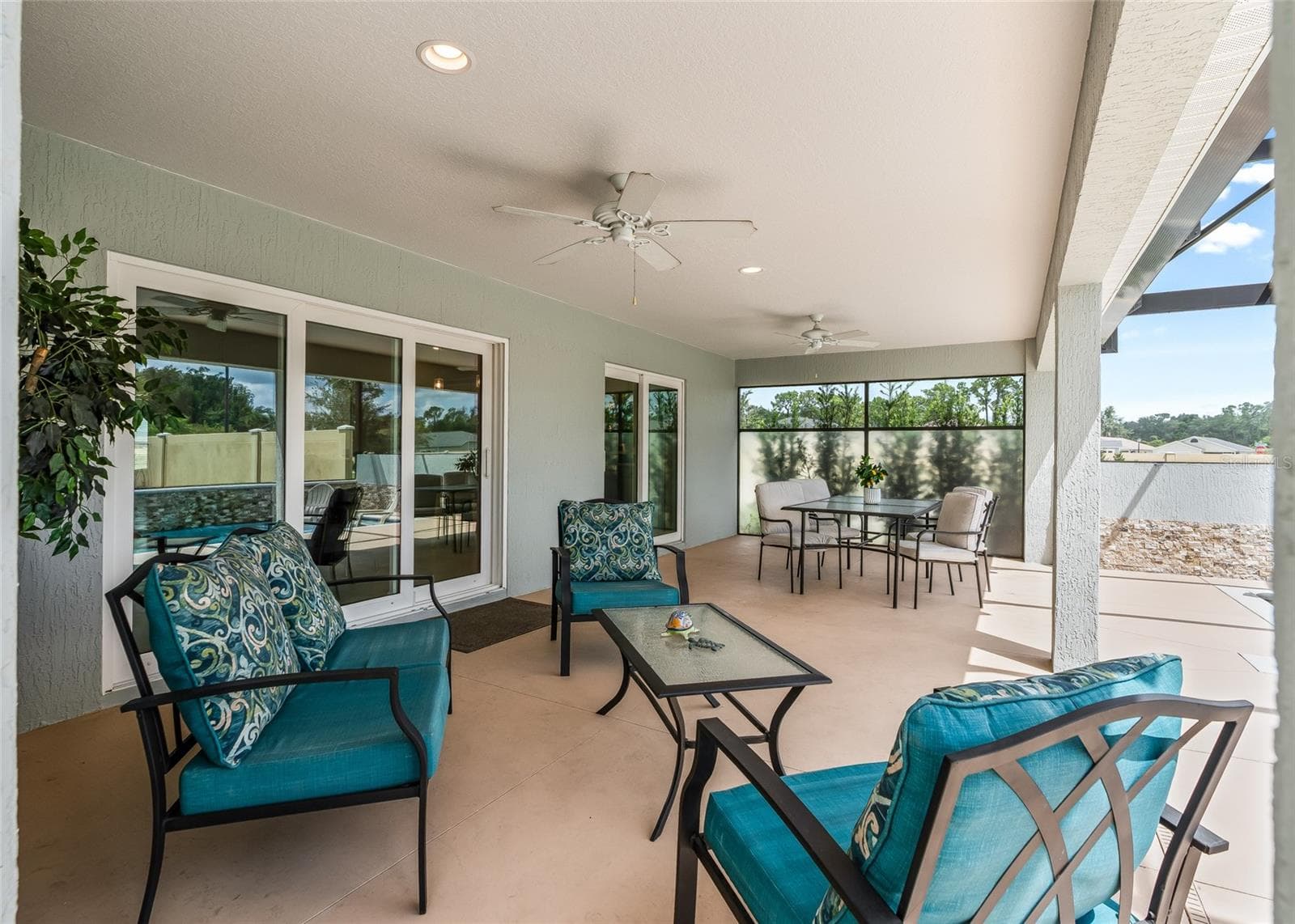 Covered Lanai Sitting Area - 3146 JACQUELINE WAY, THE VILLAGES