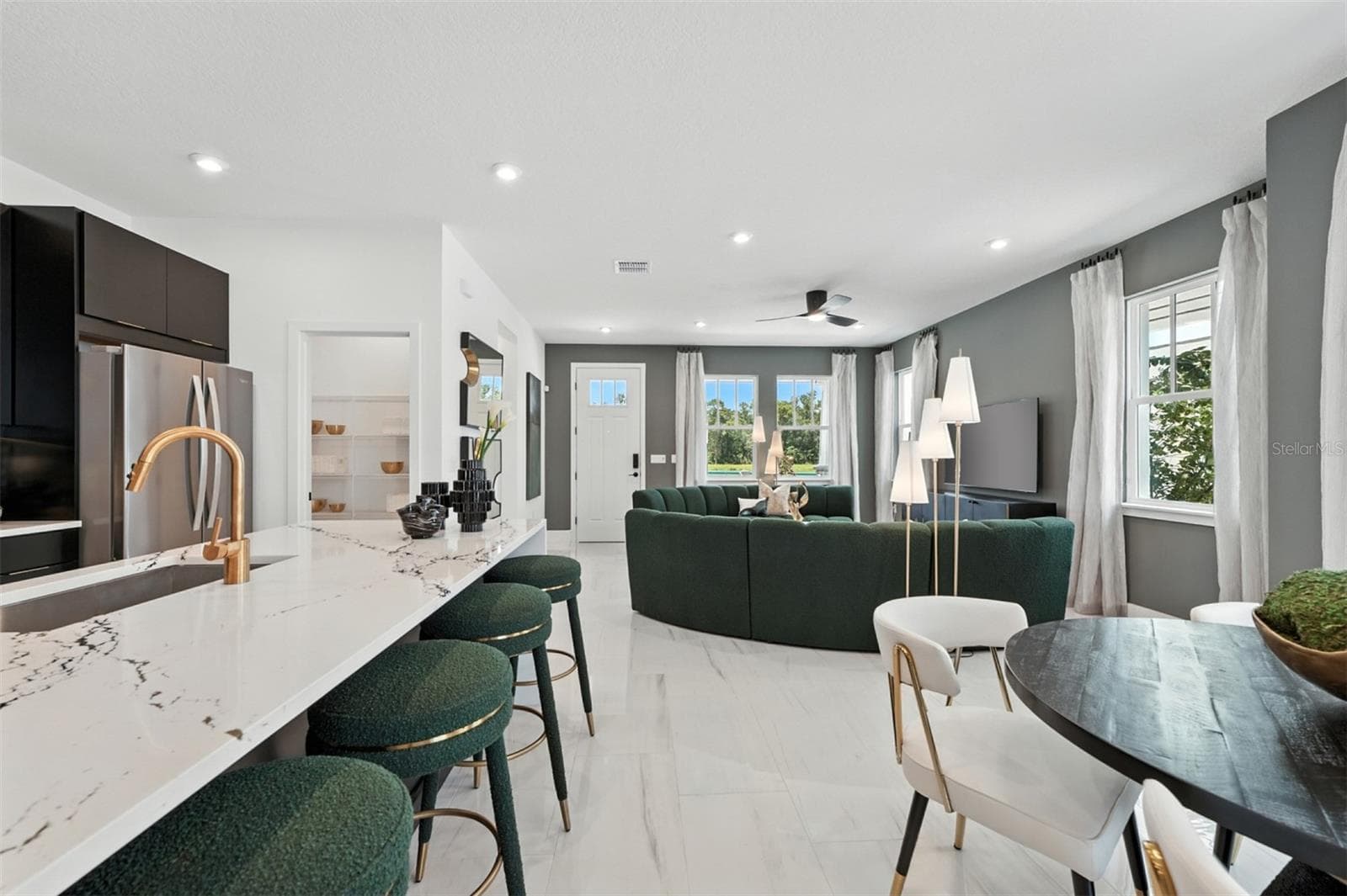 Island Village Anastasia Model Dining Room, Kitchen and Great Room - 1907 SEAWALL WAY, CELEBRATION