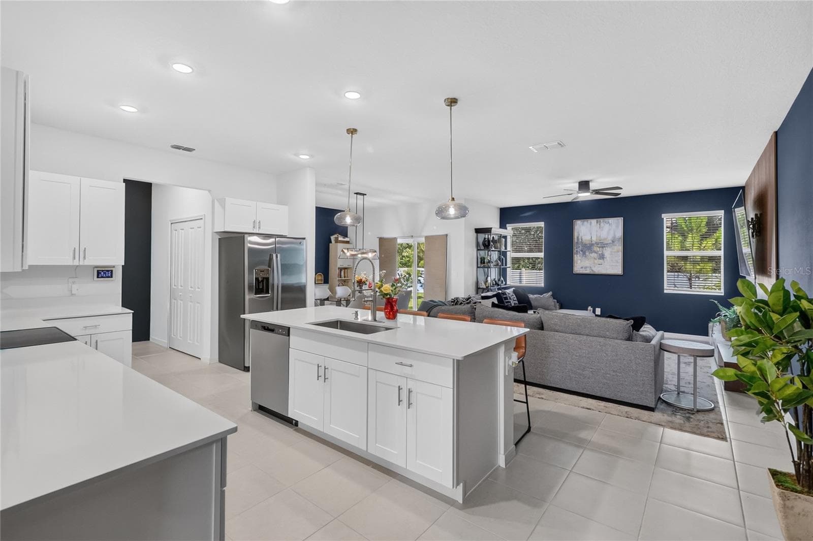 Kitchen, living room and dining room. - 36227 JOSEPH BLAKE ST, ZEPHYRHILLS