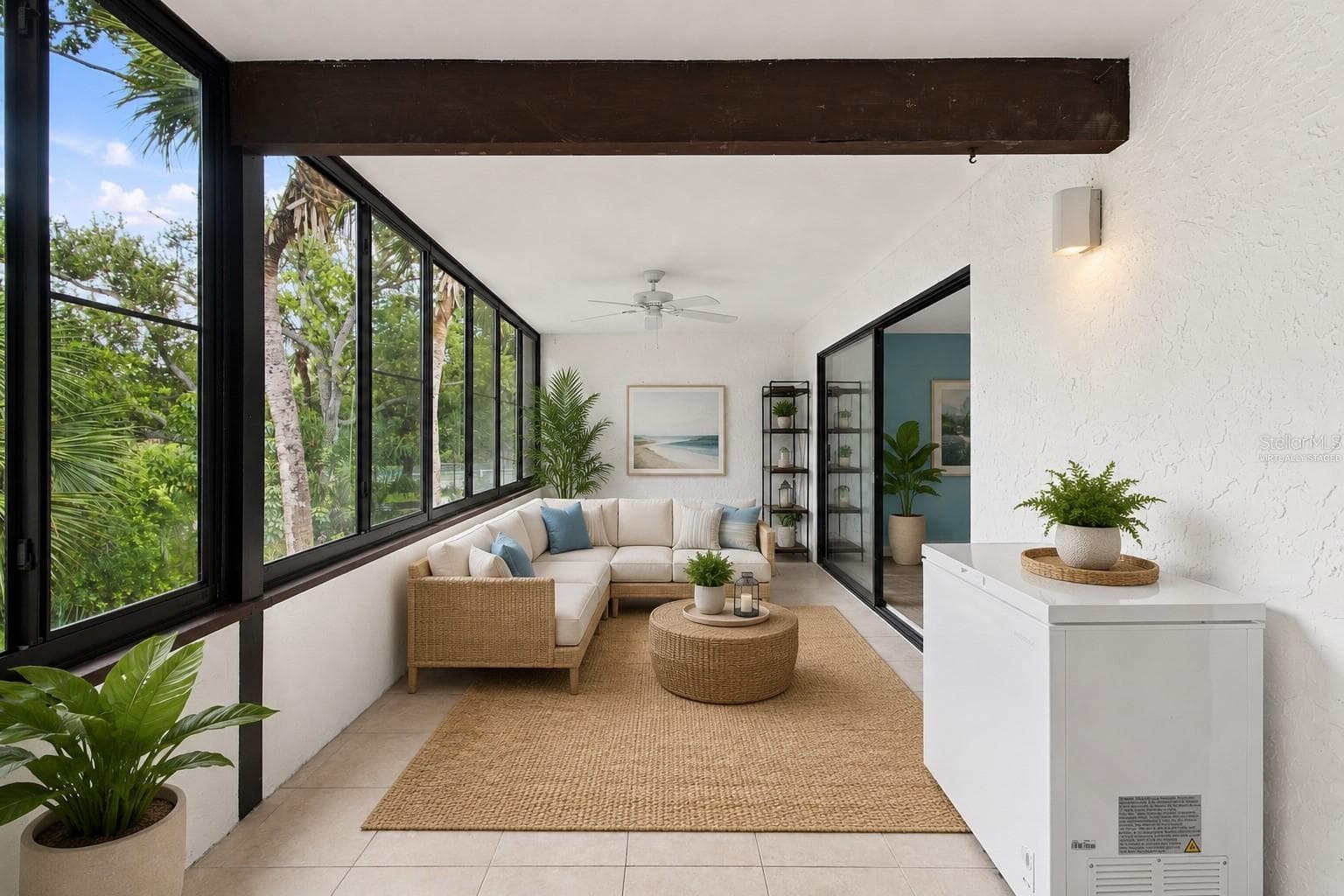 Porch Virtually Staged - 150 PINEHURST DR #150, BRADENTON