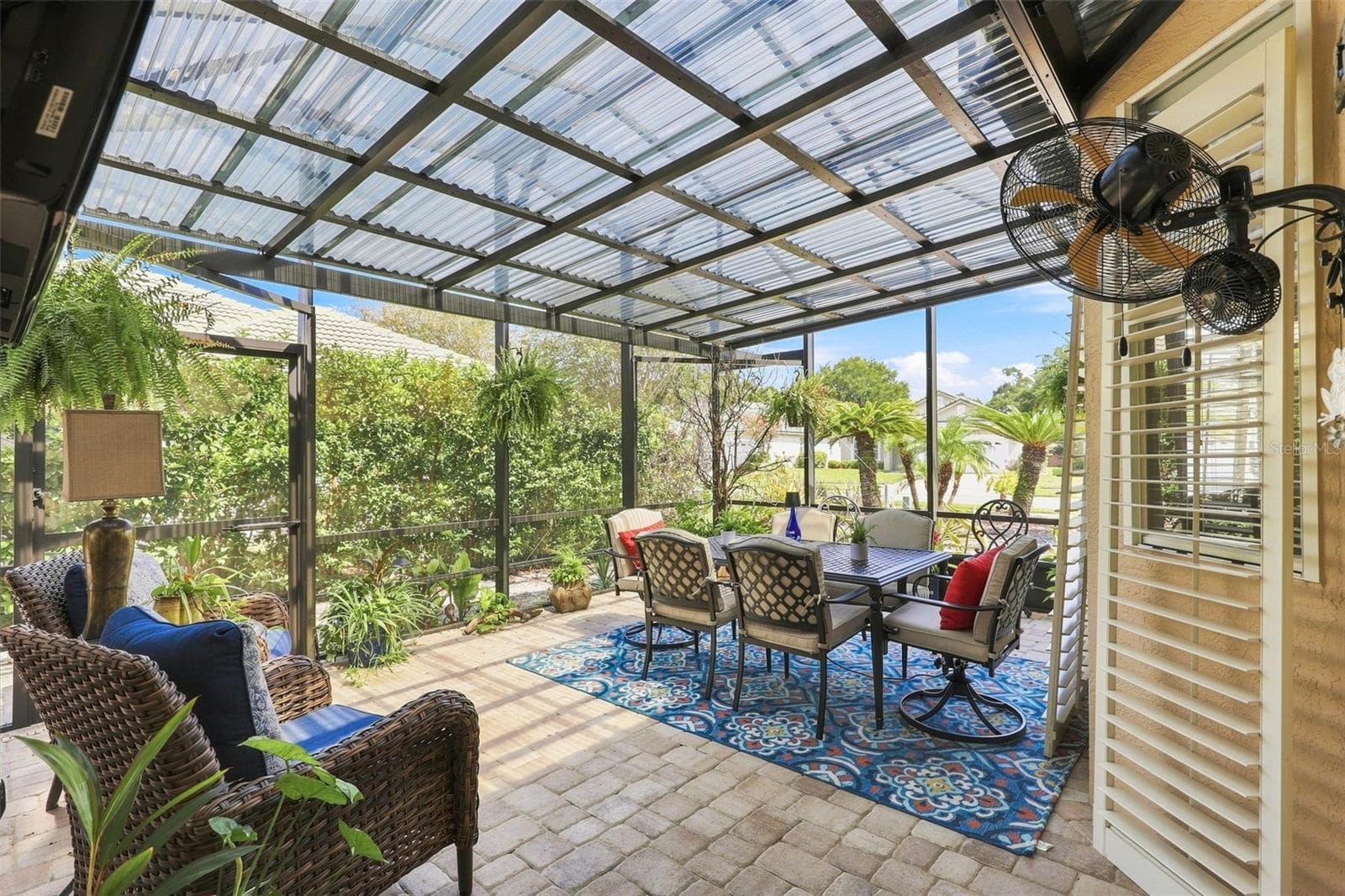Newly and Totally Rebuilt Lanai, Patio Cage, Pavers and Ceiling. - 367 FOXHILL DR, DEBARY
