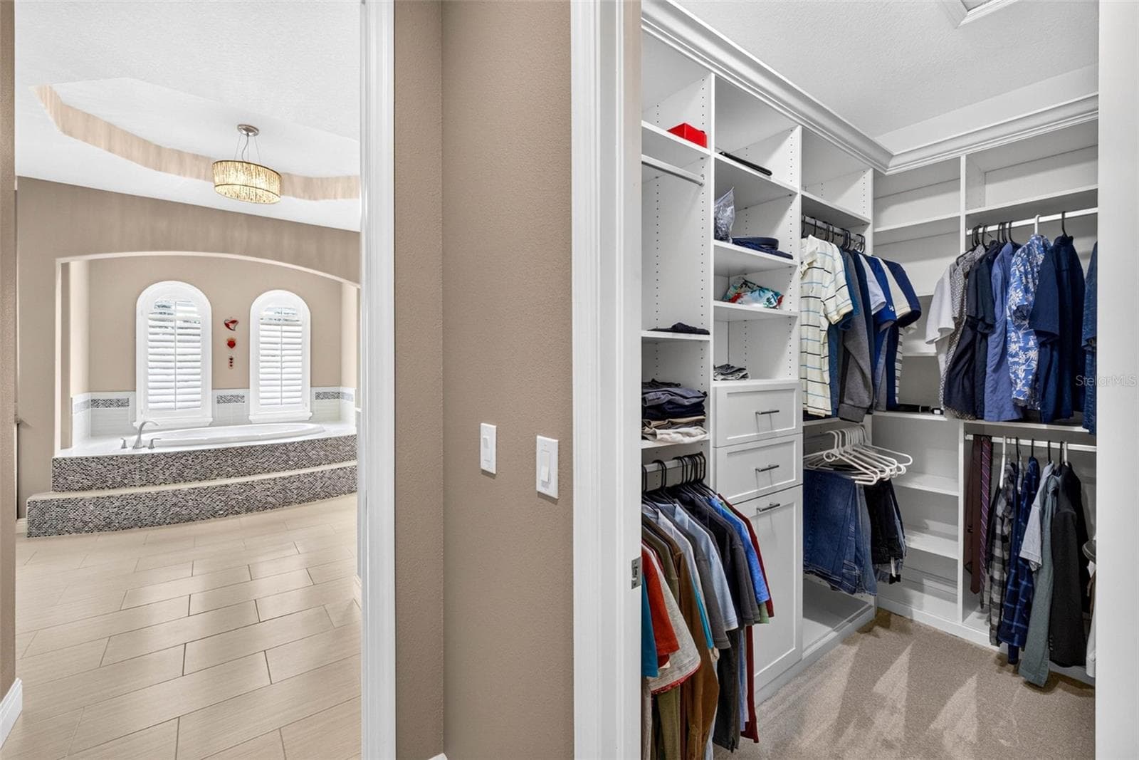 His and Hers closets - 4760 LAGO VISTA CIR, LAND O LAKES