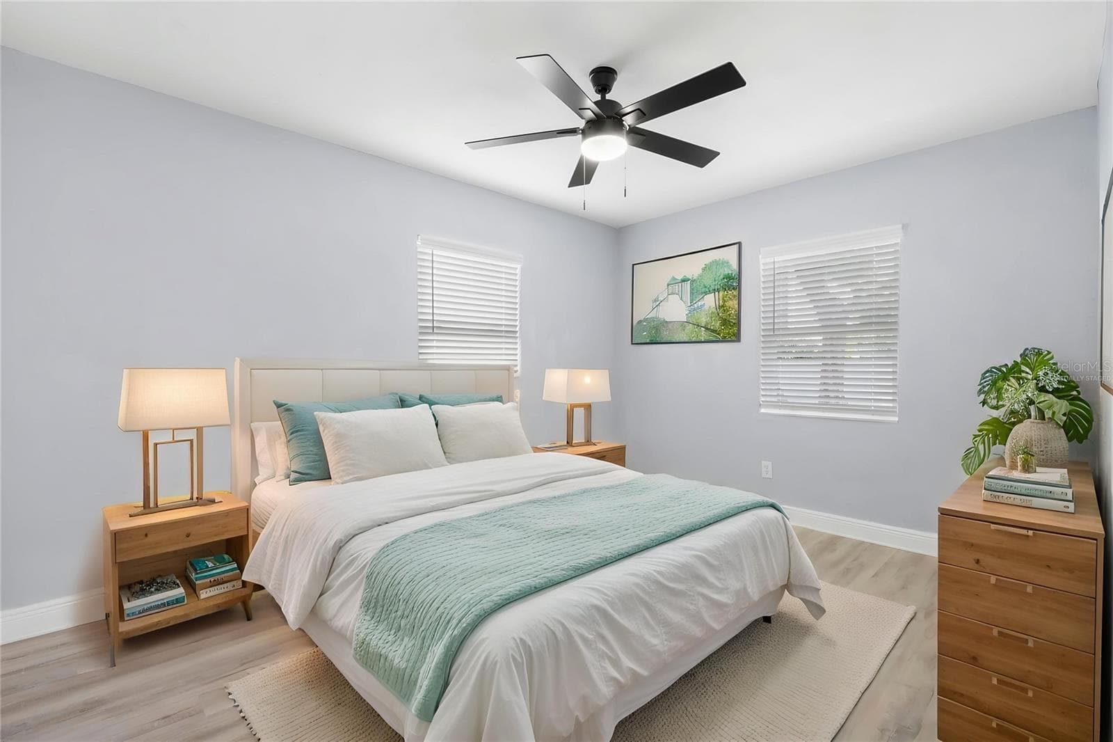 virtually staged bedroom - 3921 W GRAY ST, TAMPA