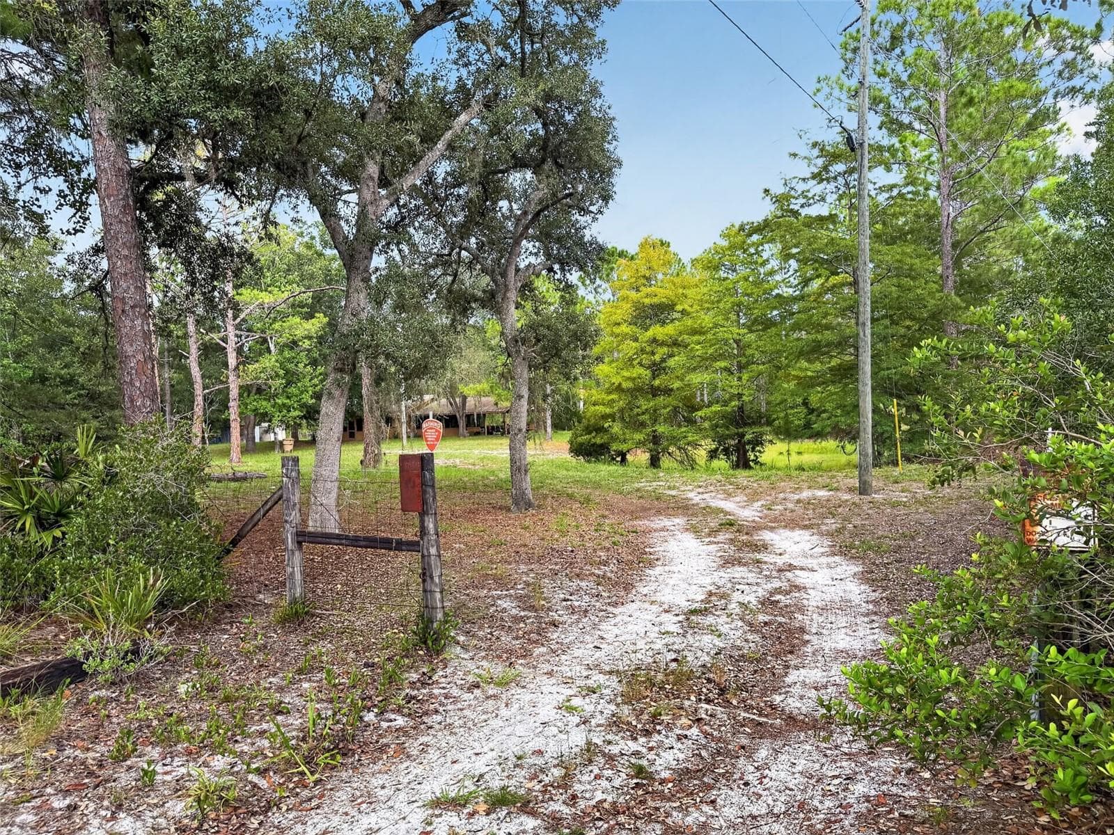 Long view to home from just outside the gate - 24939 OLD DEER RD, PAISLEY