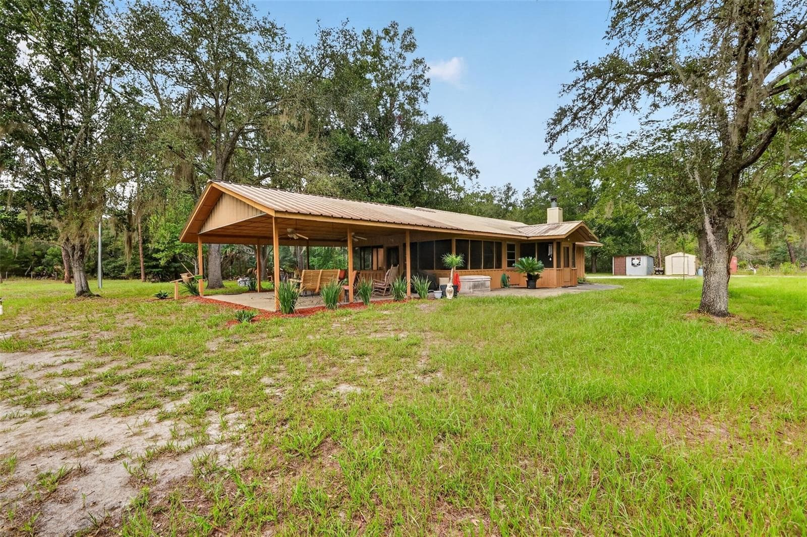 Beautiful view of the porch where you will have great views of visiting wildlife - 24939 OLD DEER RD, PAISLEY