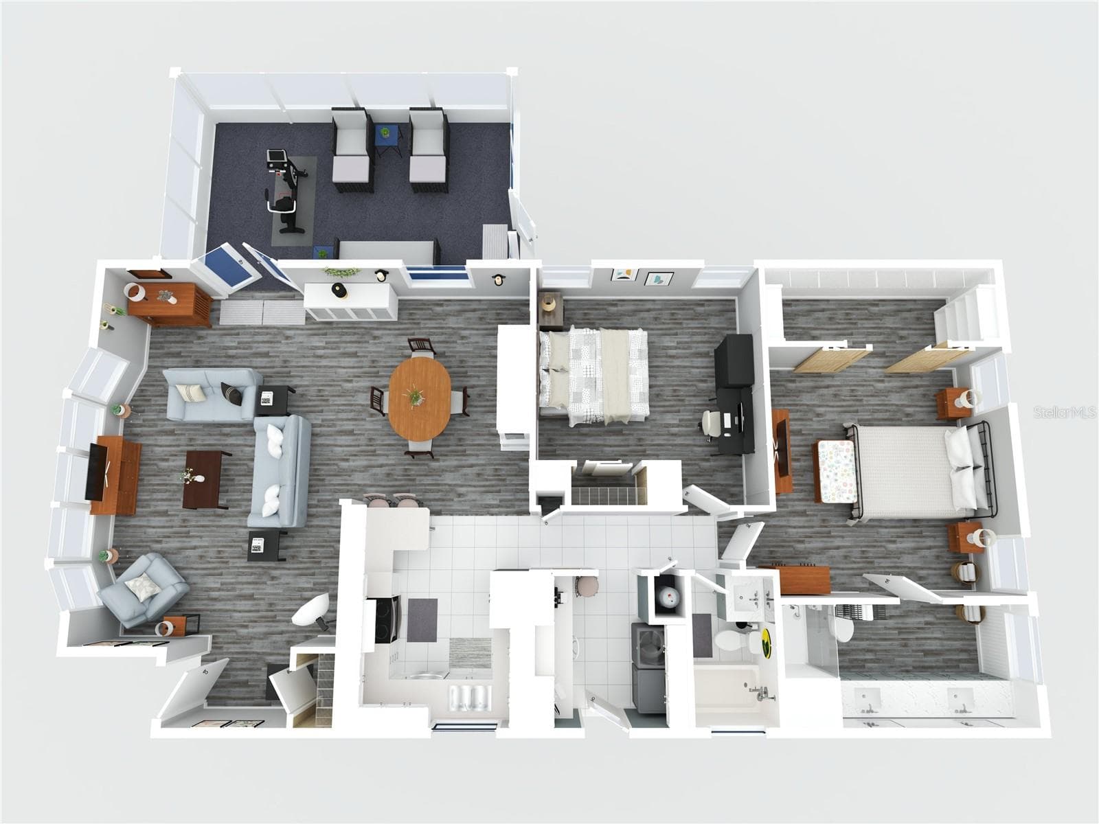 3D Floor Plan - 158 OSPREY CIR, ELLENTON