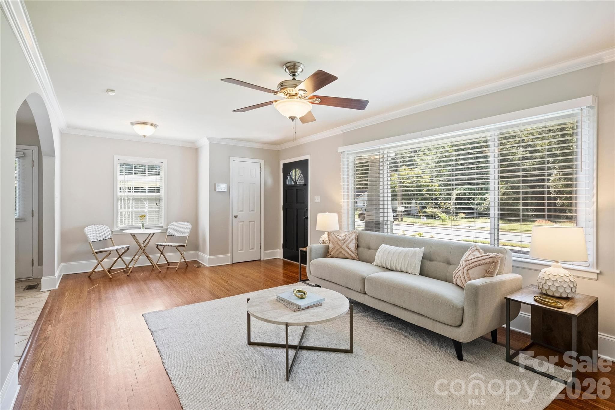Living Area with expansive window - 1323 Carolyn Drive, Charlotte