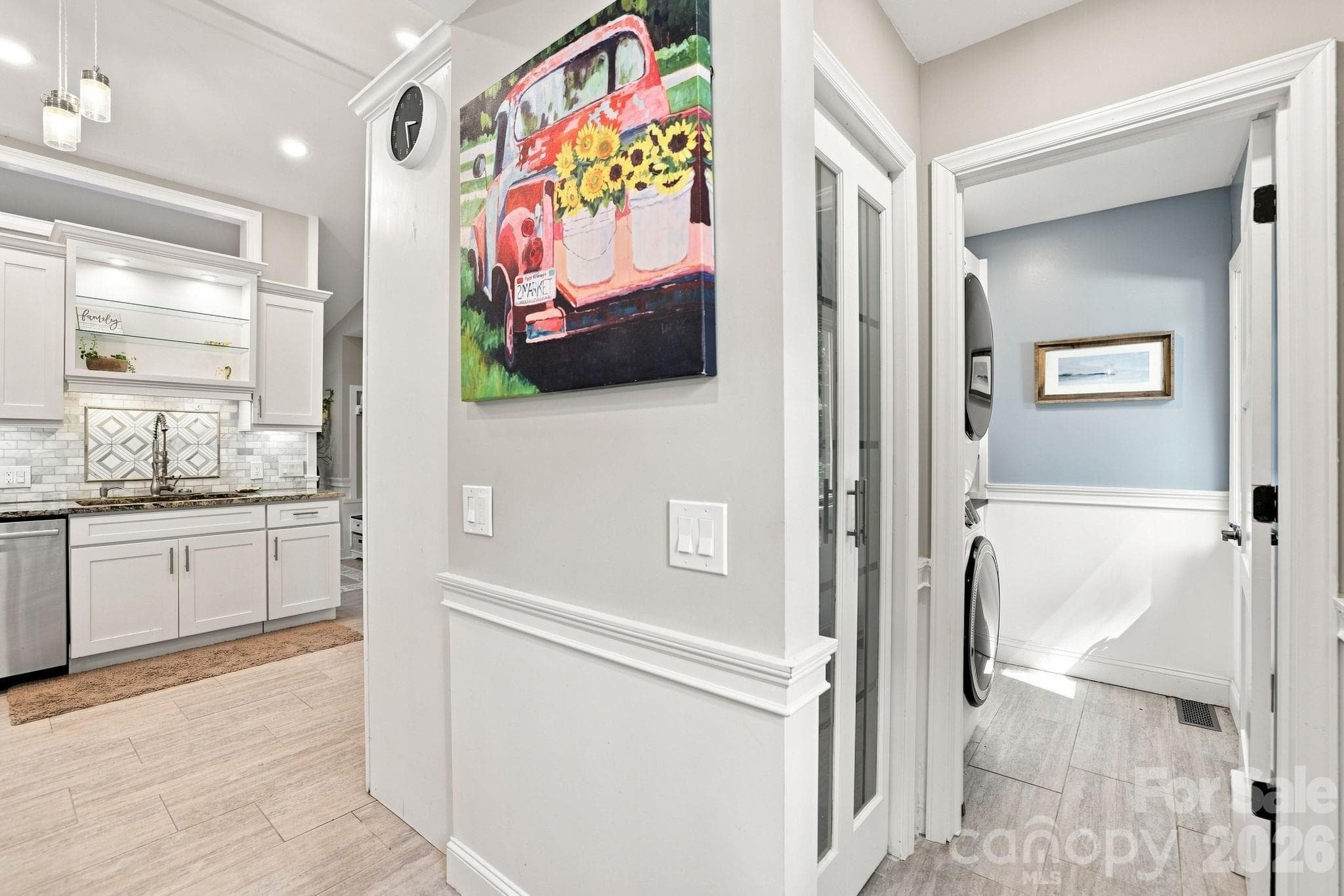 Hall to Pantry and Laundry Room - 205 Dornoch Drive, Matthews