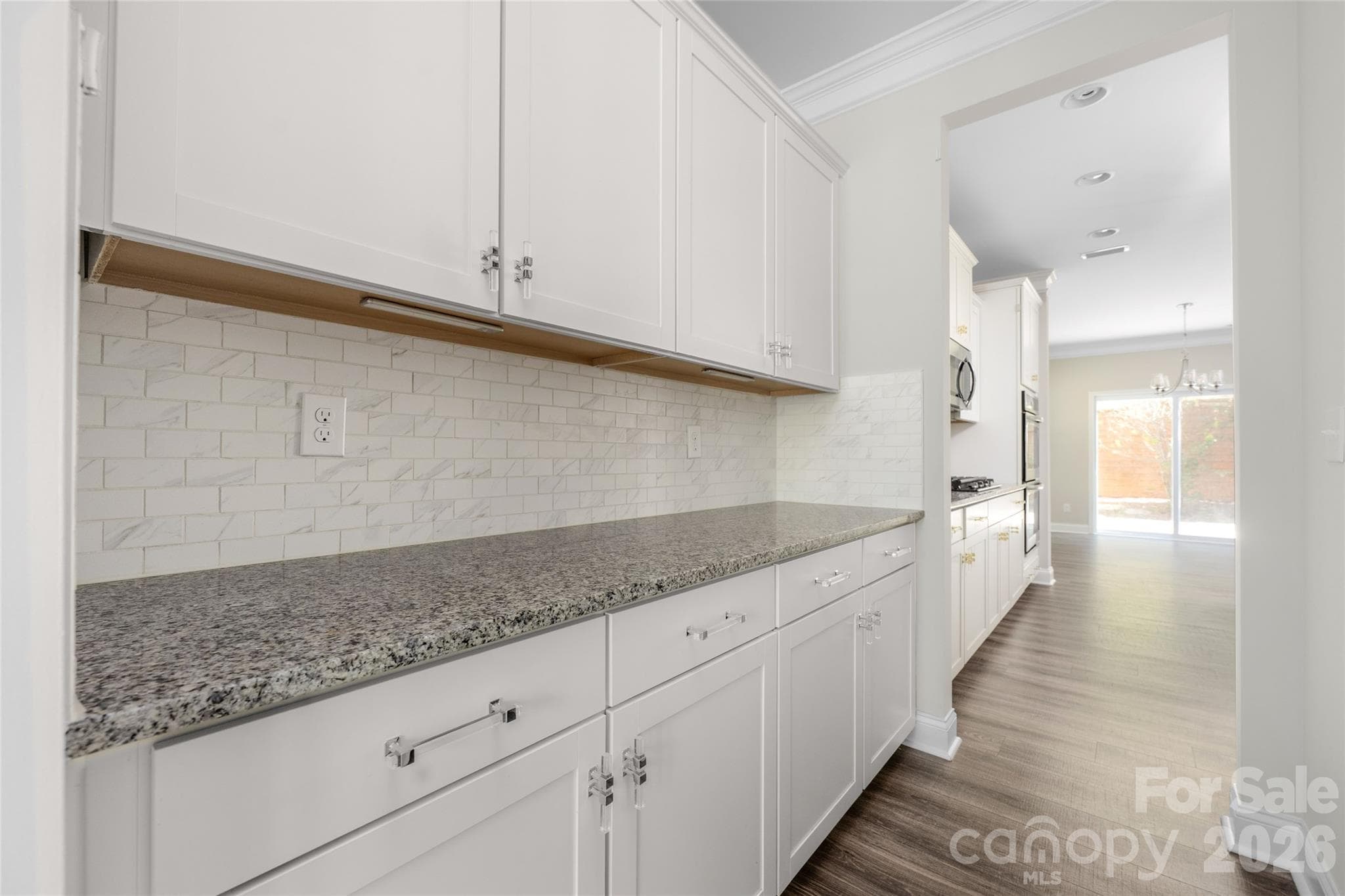 Serving room/coffee bar connects dining room and kitchen - 144 Chance Road, Mooresville