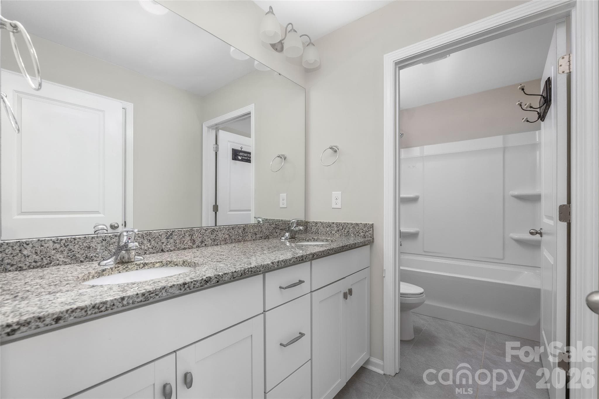 Upstairs guest bathroom - 144 Chance Road, Mooresville