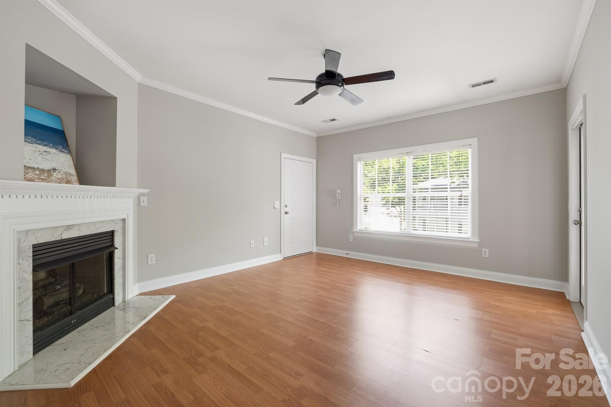 Great room fills with light from large windows - 21246 Hickory Street, Cornelius
