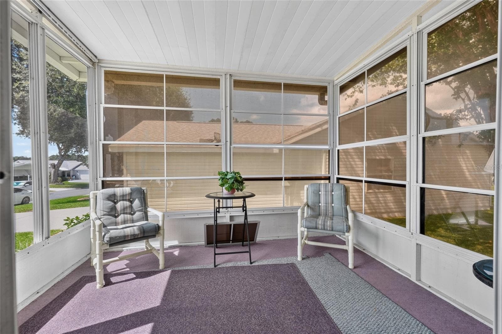 Vinyl/Screen  Enclosed Lanai - 1207 PALMETTO DR, THE VILLAGES