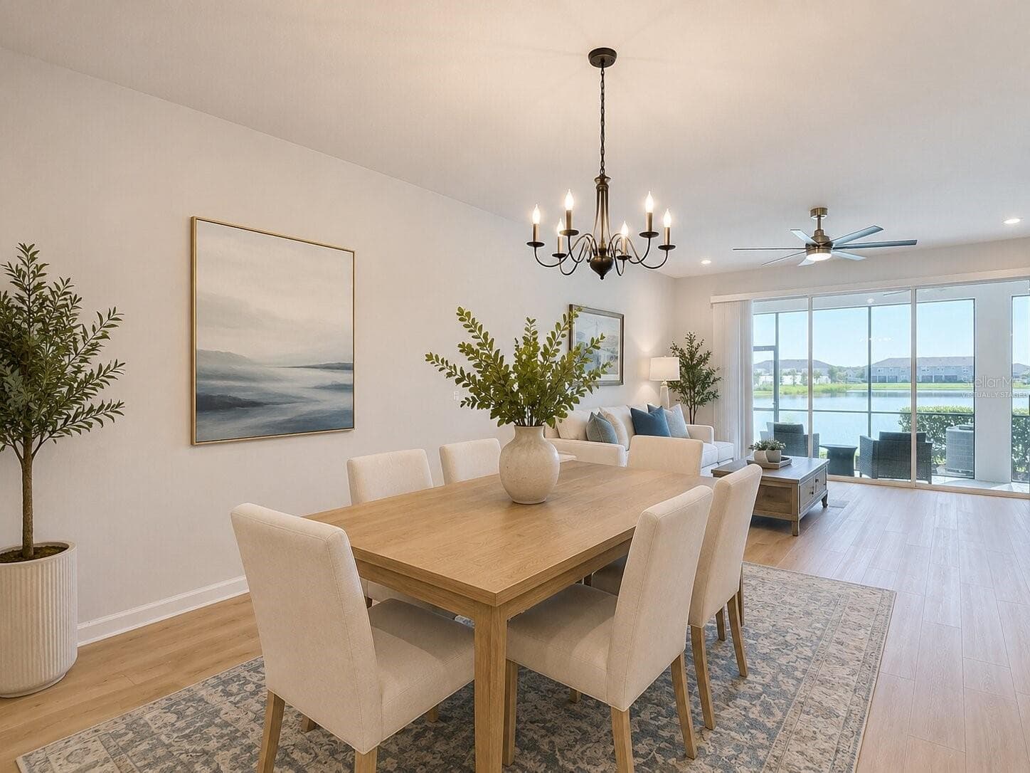 Dining Room - Virtually Staged - 2376 AUDUBON PRESERVE LN, LUTZ