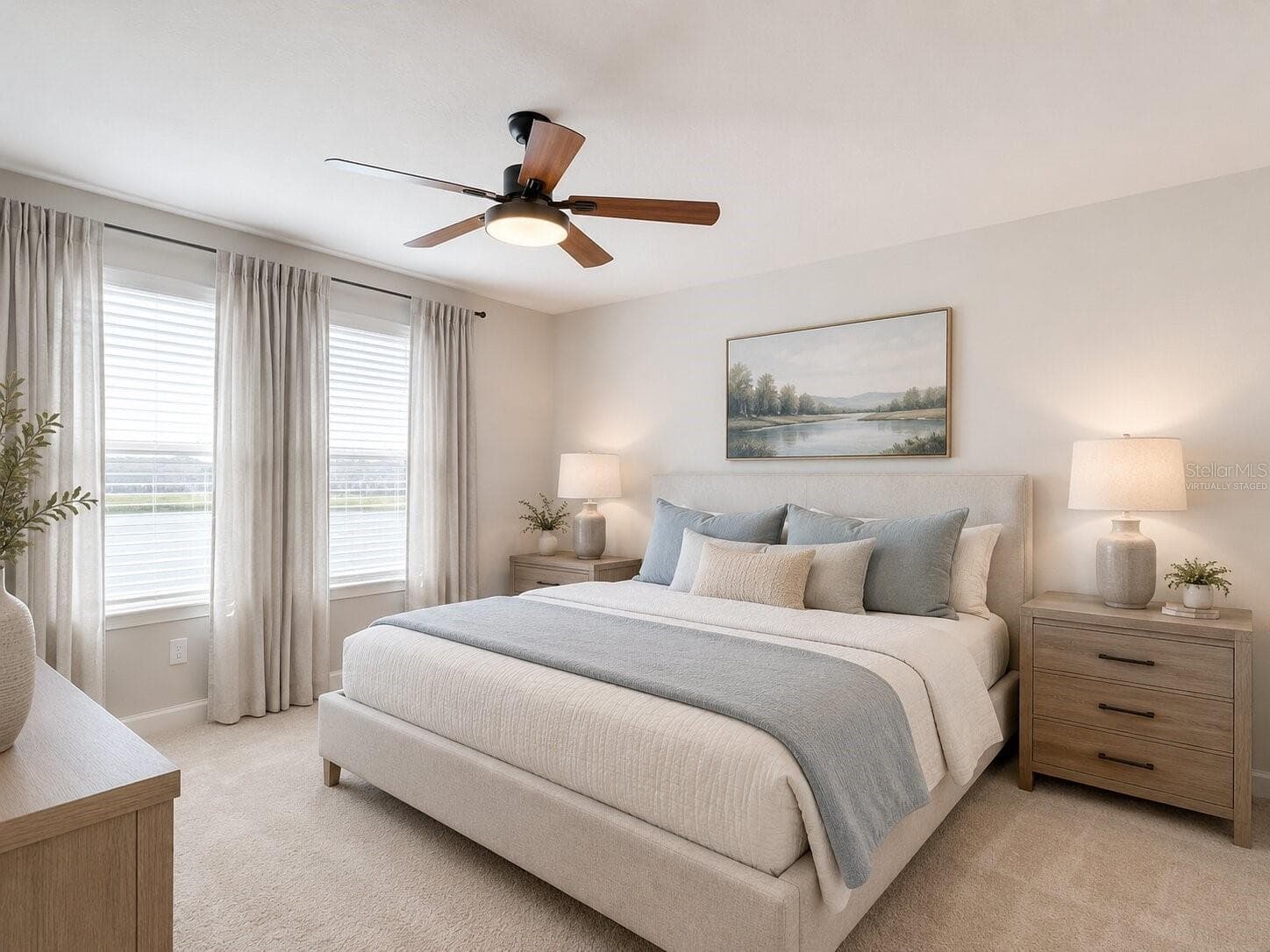 Primary Bedroom - Virtually Staged - 2376 AUDUBON PRESERVE LN, LUTZ