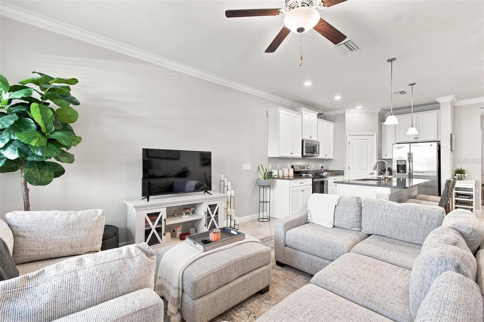 Living Room, Kitchen and Dining Room - 18623 NOBLE CASPIAN DR, LUTZ