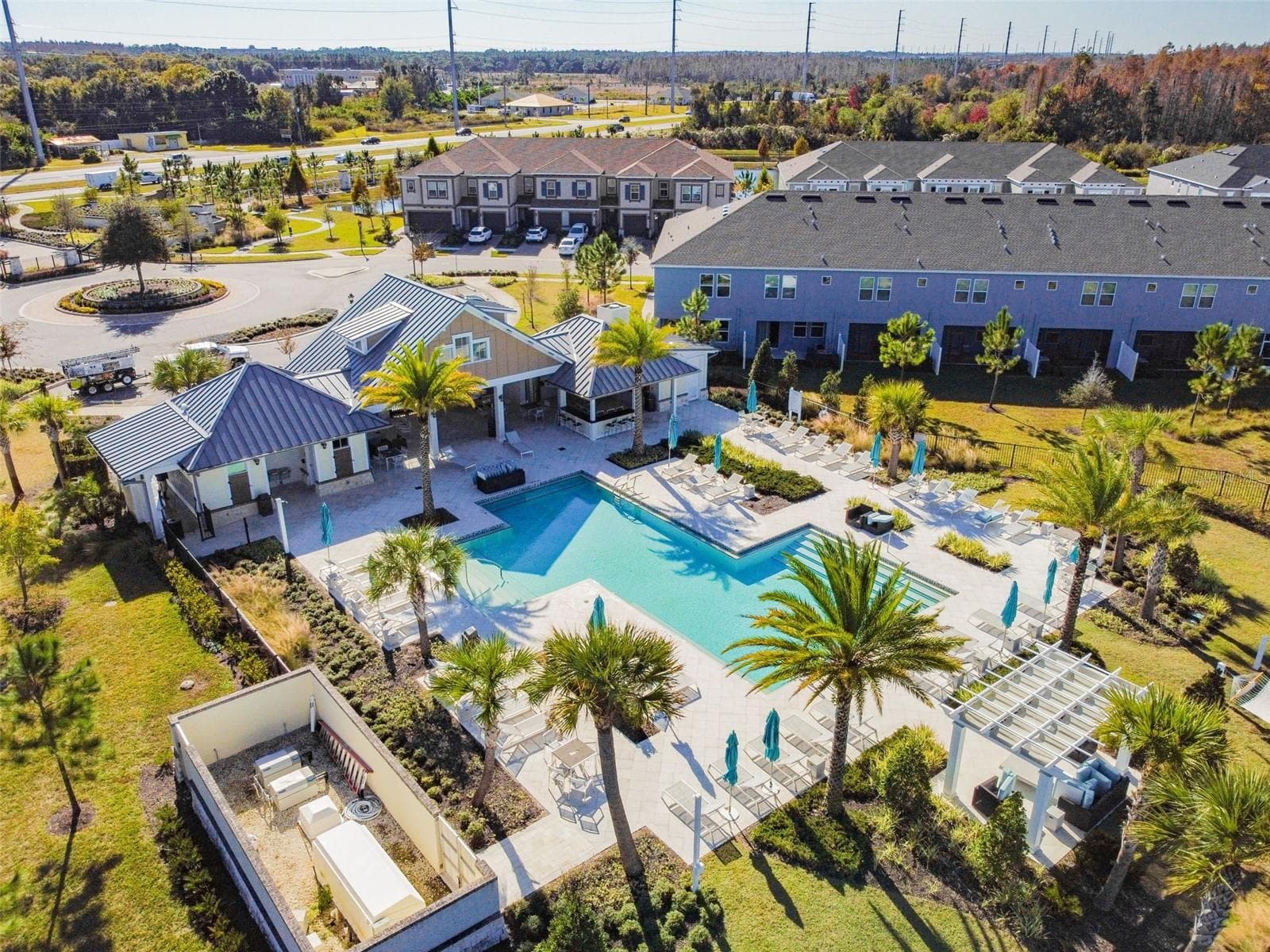 Community Center Aerial - 18623 NOBLE CASPIAN DR, LUTZ