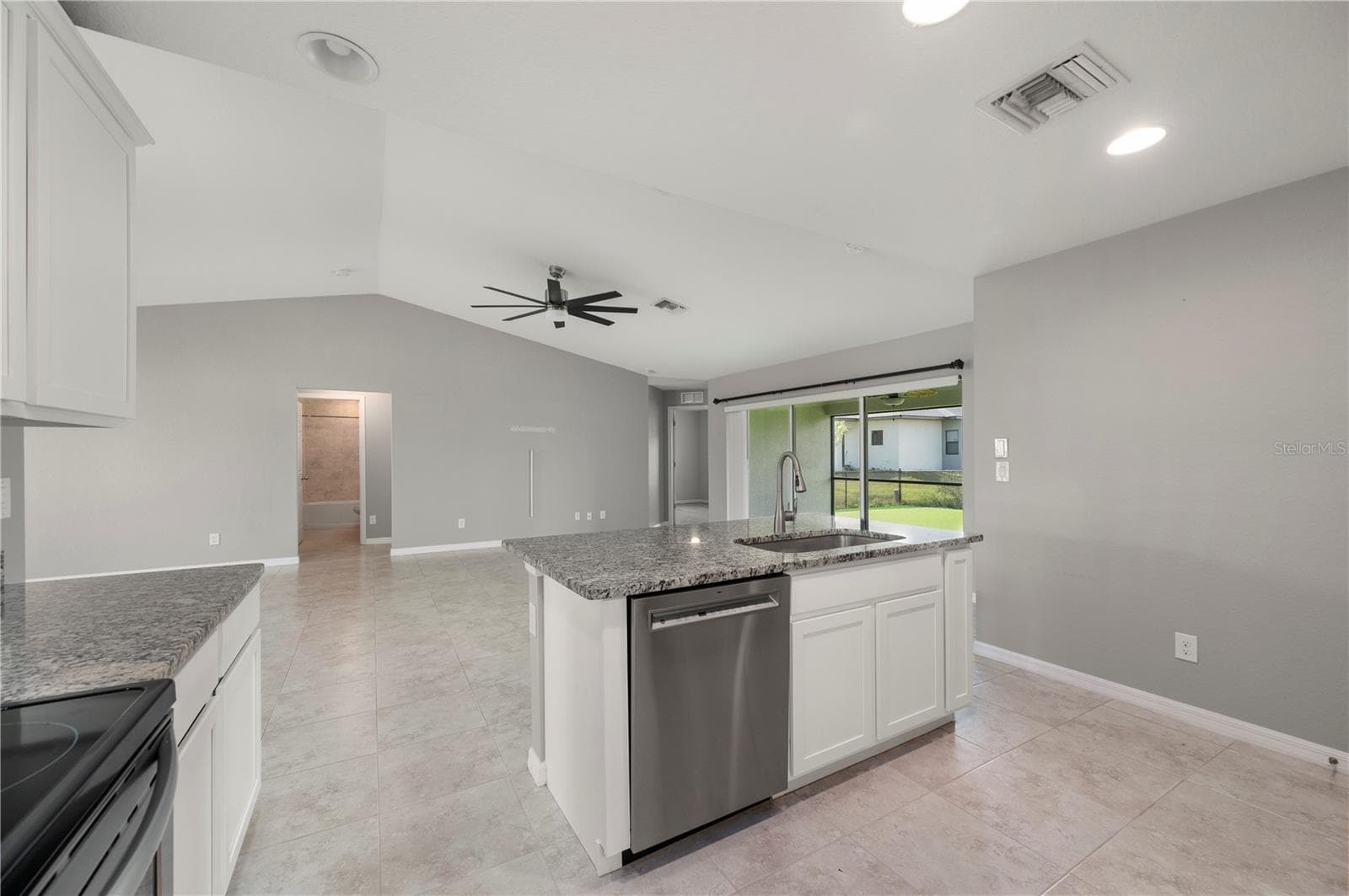 Kitchen with Stainless Appliances and Separate Island - 4302 NW 32ND ST, CAPE CORAL