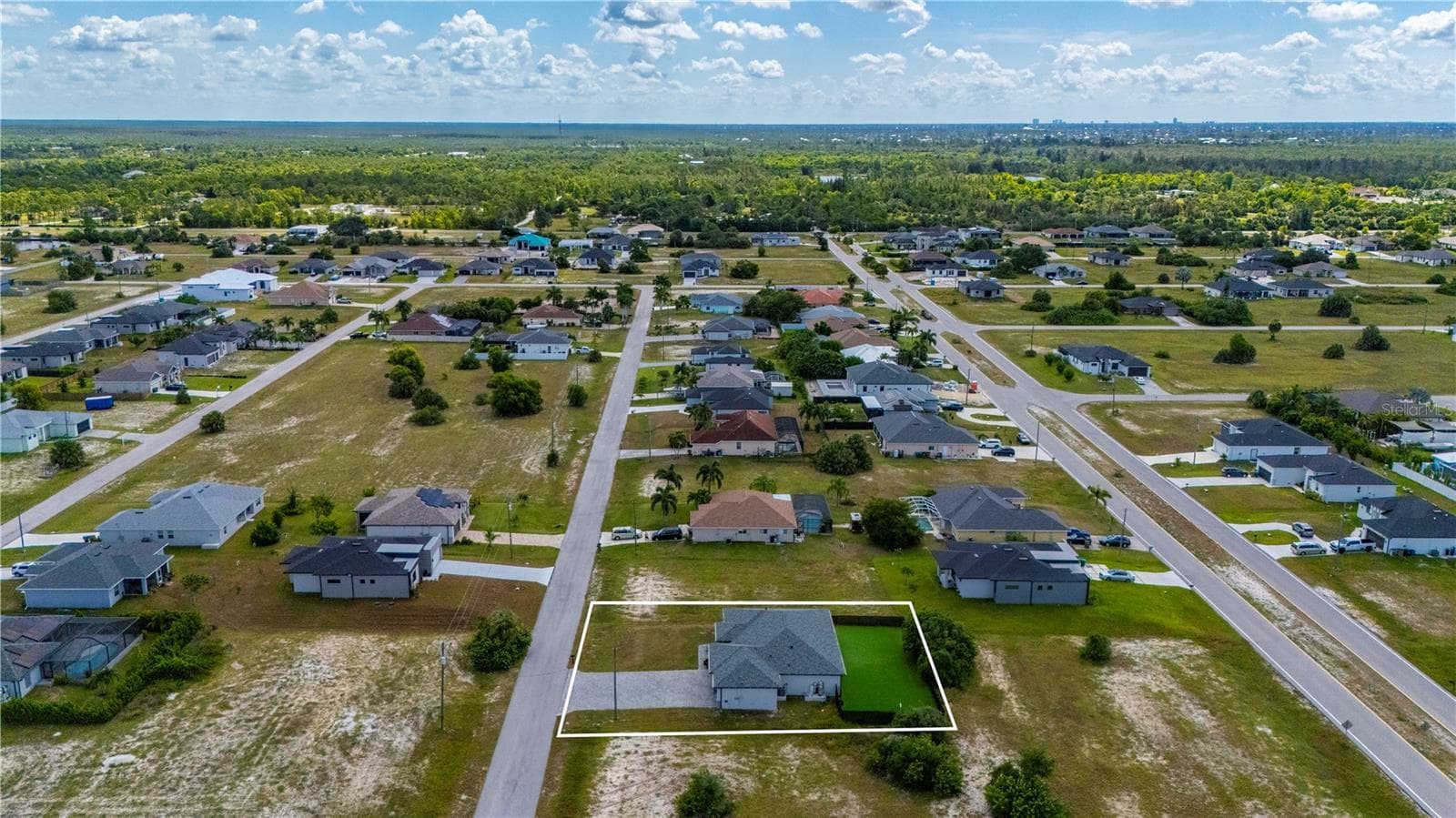 Drone Photo of Property - 4302 NW 32ND ST, CAPE CORAL