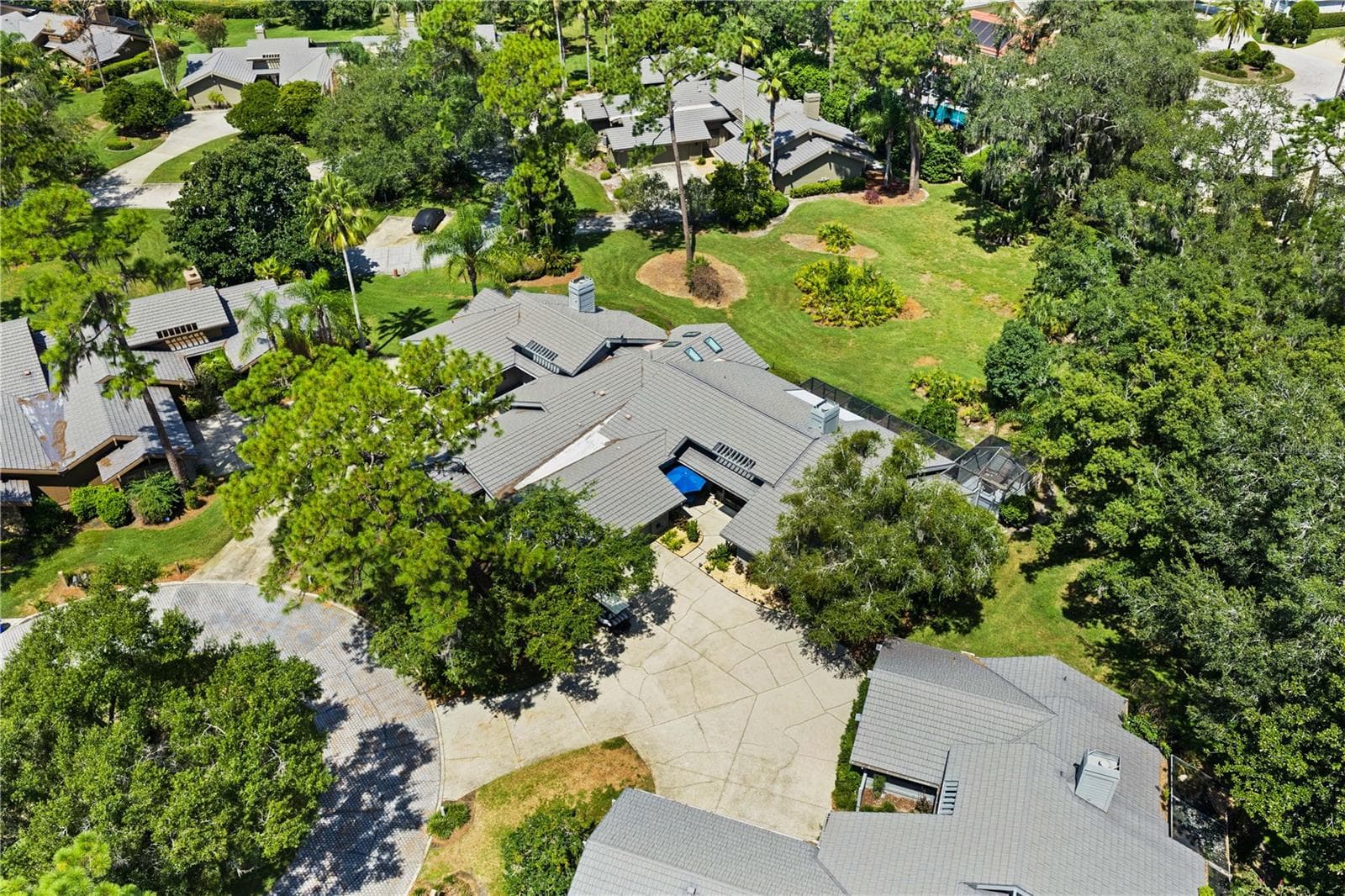 Aerial View - 5357 COBBLESTONE CT, WESLEY CHAPEL