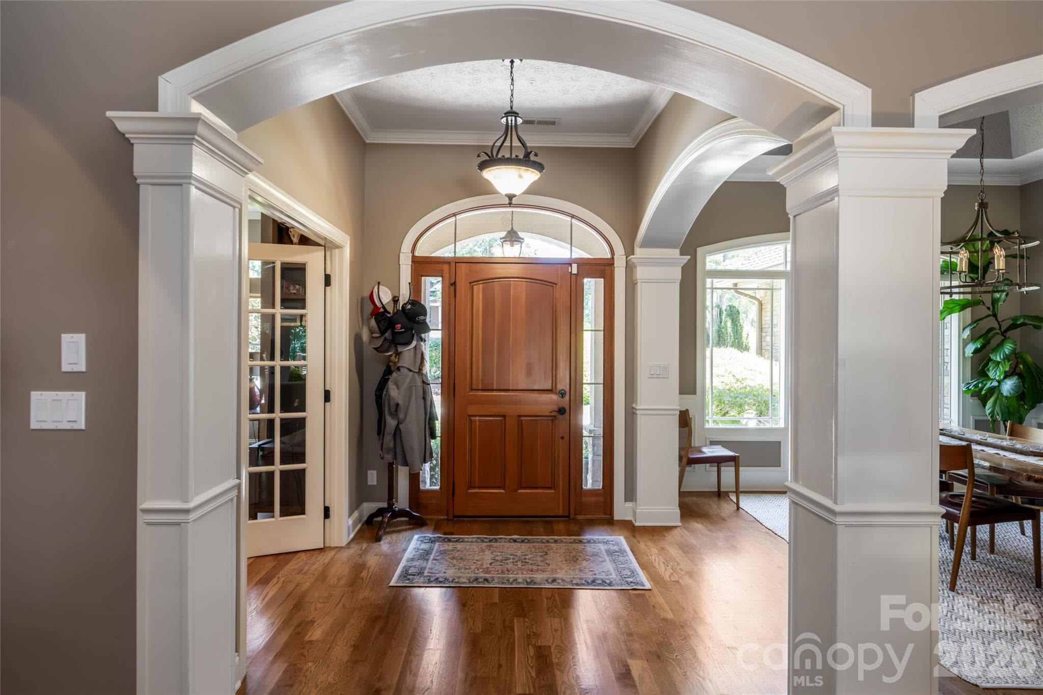 Front door with dining area to right - 170 Cape Martin Circle, Hendersonville