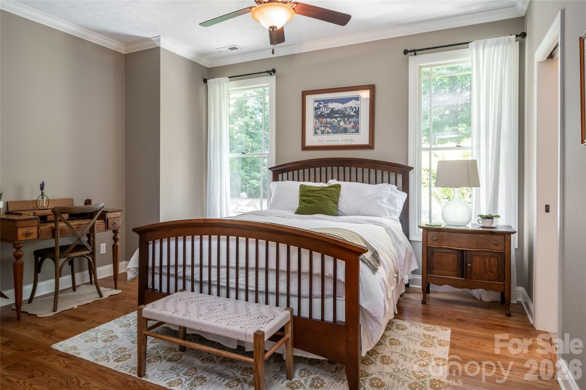 Bedroom #3 on upper level off kitchen, sharing a full bath with bedroom #2 - 170 Cape Martin Circle, Hendersonville