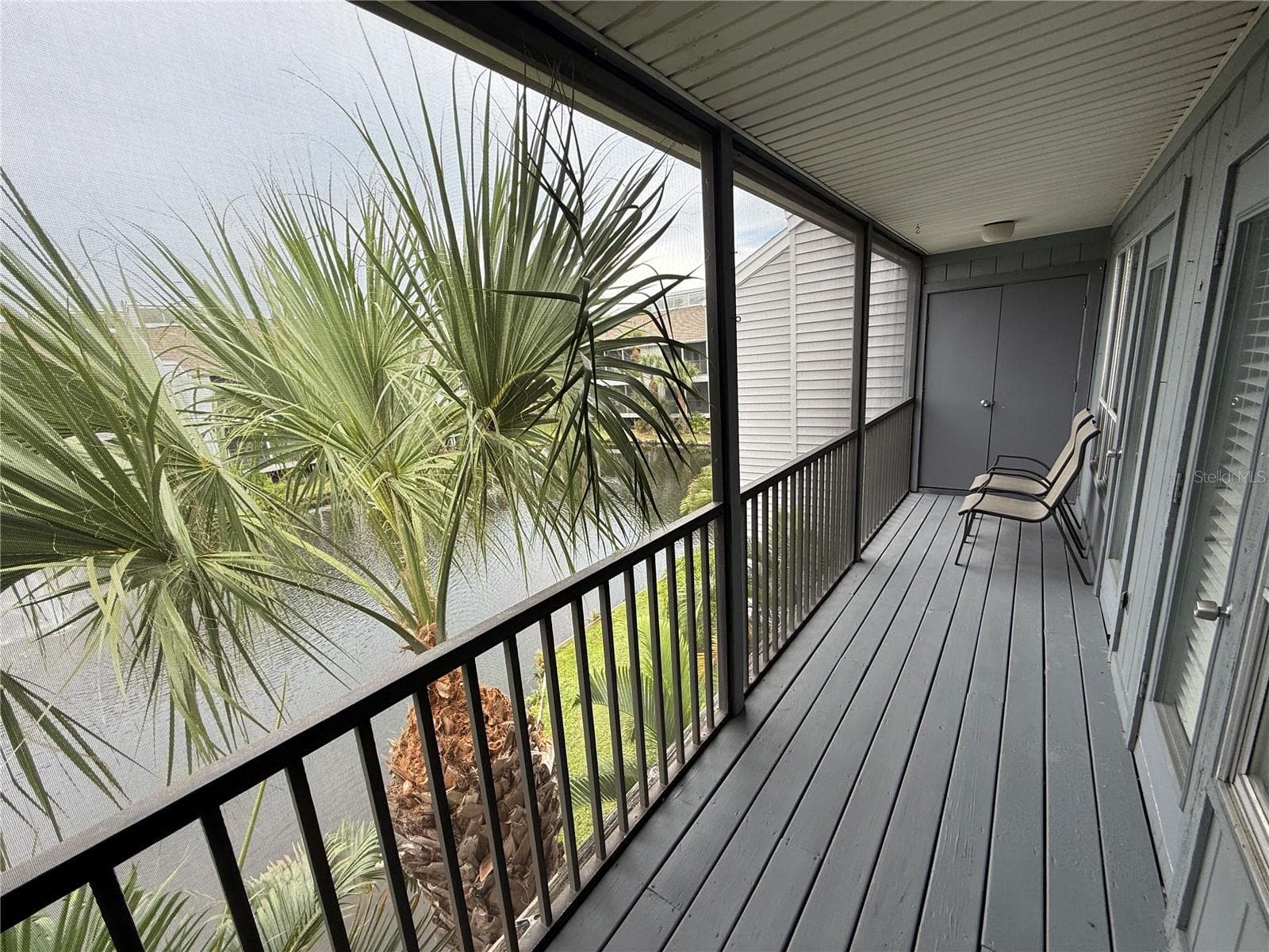 BALCONY View of Lake WITH TWO STORAGE CLOSETS - 259 FENWICK DR #34, VENICE