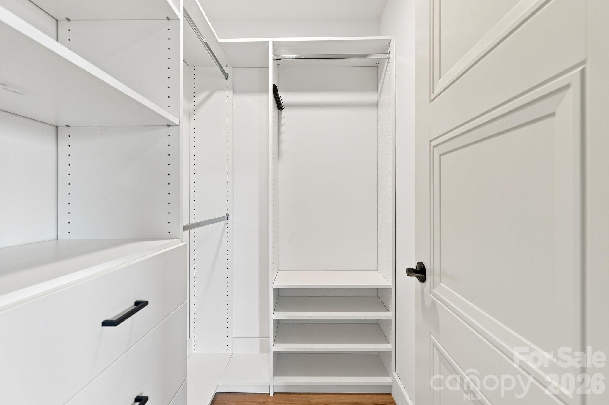 primary closet - 128 Chepstow Place, Black Mountain