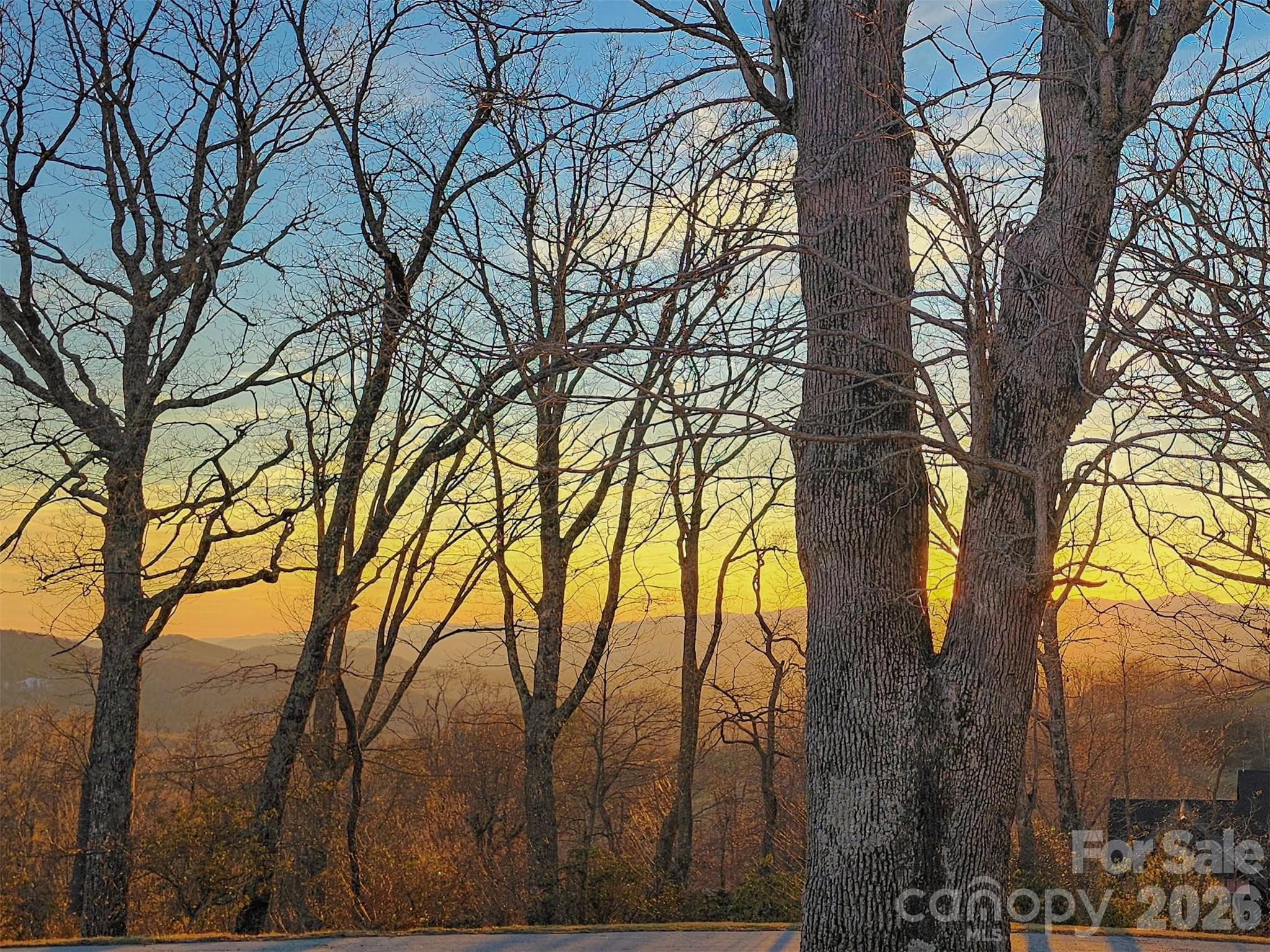Sunset looking Southwest from Summerset Drive. - Lot #90 Summerset Drive, Hendersonville