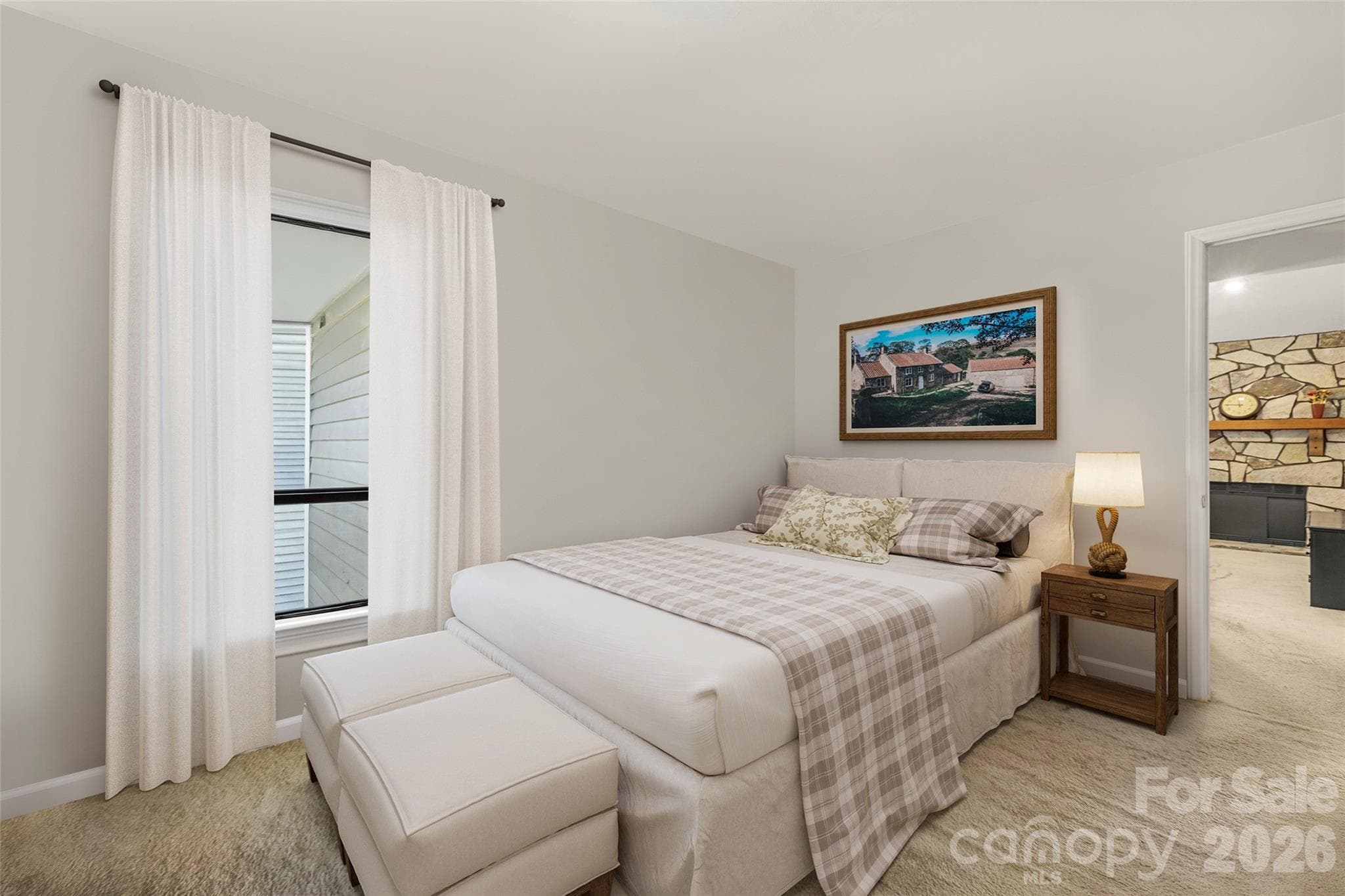Virtually Staged.(Room is currently used to stage for moving) - 7912 Greenside Court, Charlotte