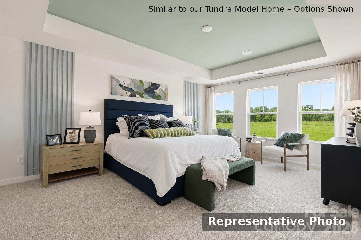 Rendering of Oversized Owner's Suite with an Abundance of Natural Light - 6609 Fire Lily Lane, Charlotte