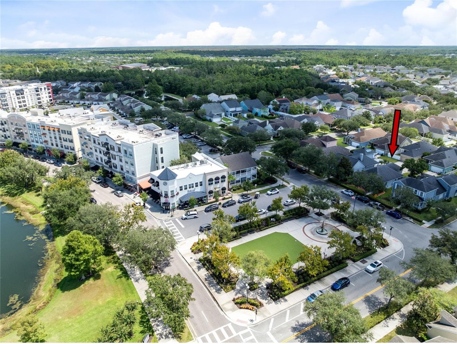 Home overlooks Founder's Square - 3919 PEPPERVINE DR, ORLANDO