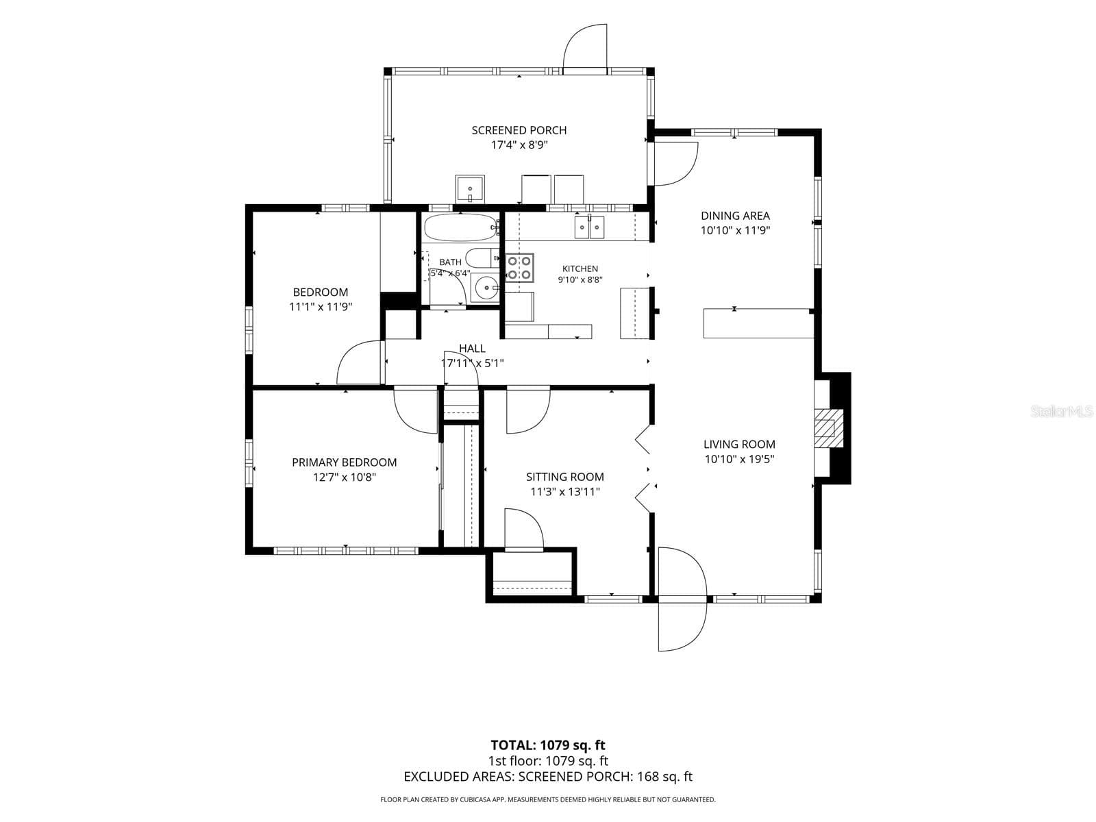 Floor plan. - 1855 E VALENCIA DR, BARTOW