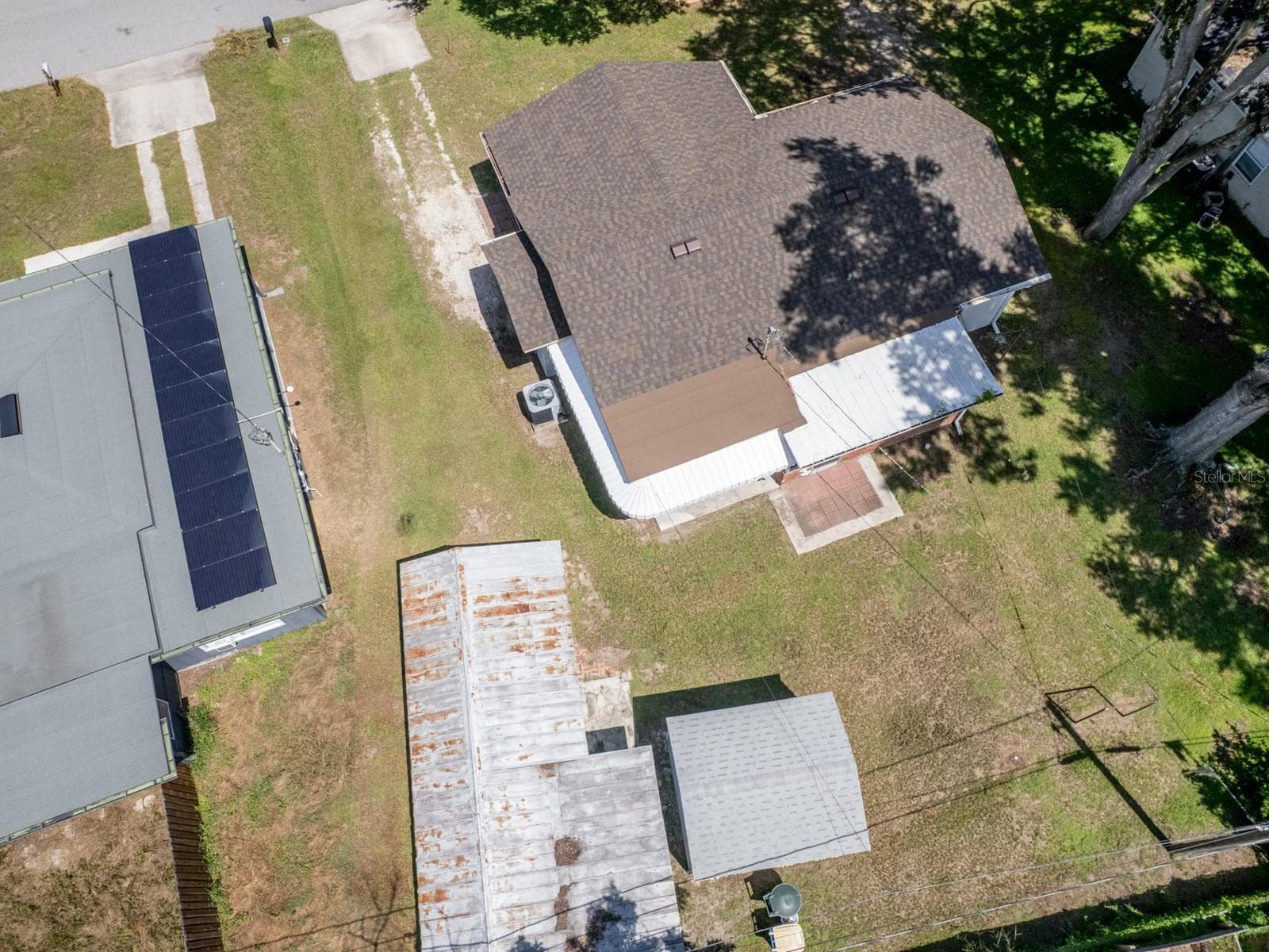 Aerial of the home. - 1855 E VALENCIA DR, BARTOW