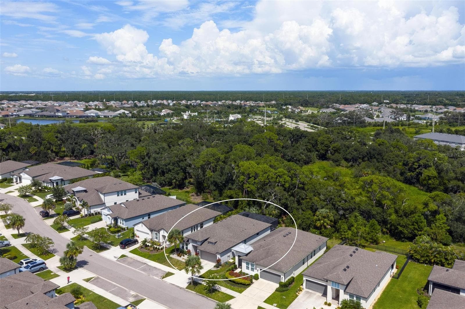 Ariel View - 3598 SECRET STROLL DR, SARASOTA