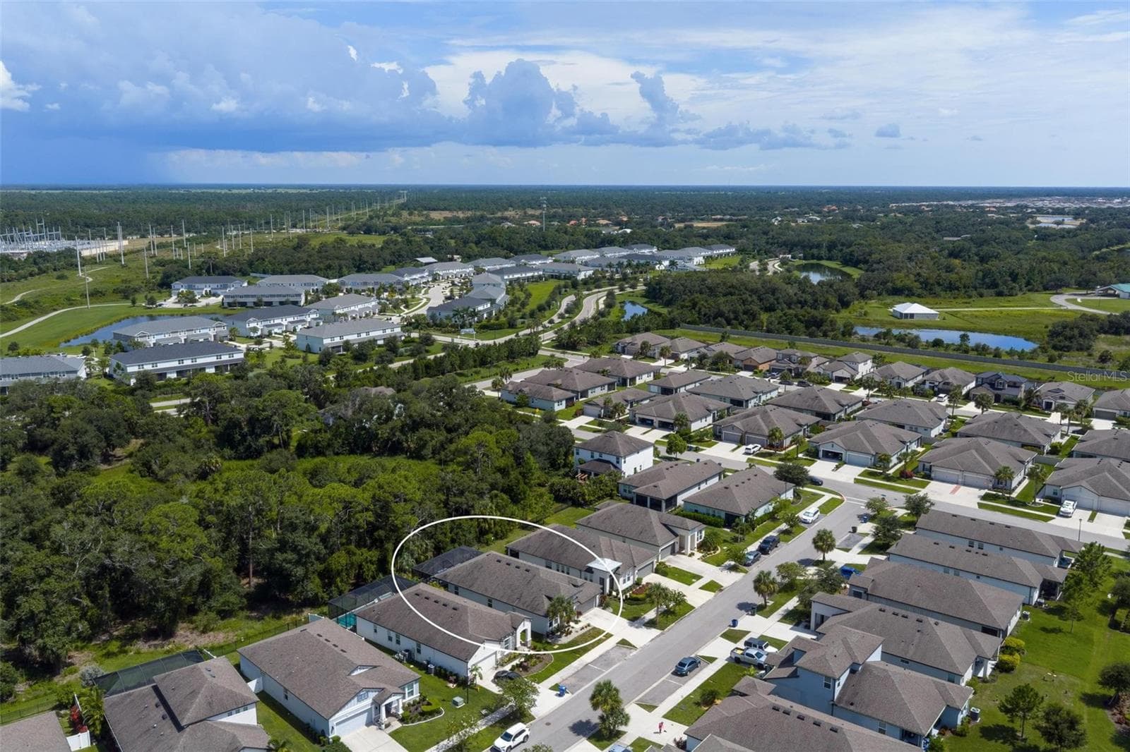 Ariel View - 3598 SECRET STROLL DR, SARASOTA