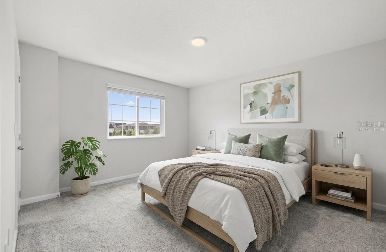 Primary Bedroom - Virtually Staged - 14856 HARVEST ST, ORLANDO